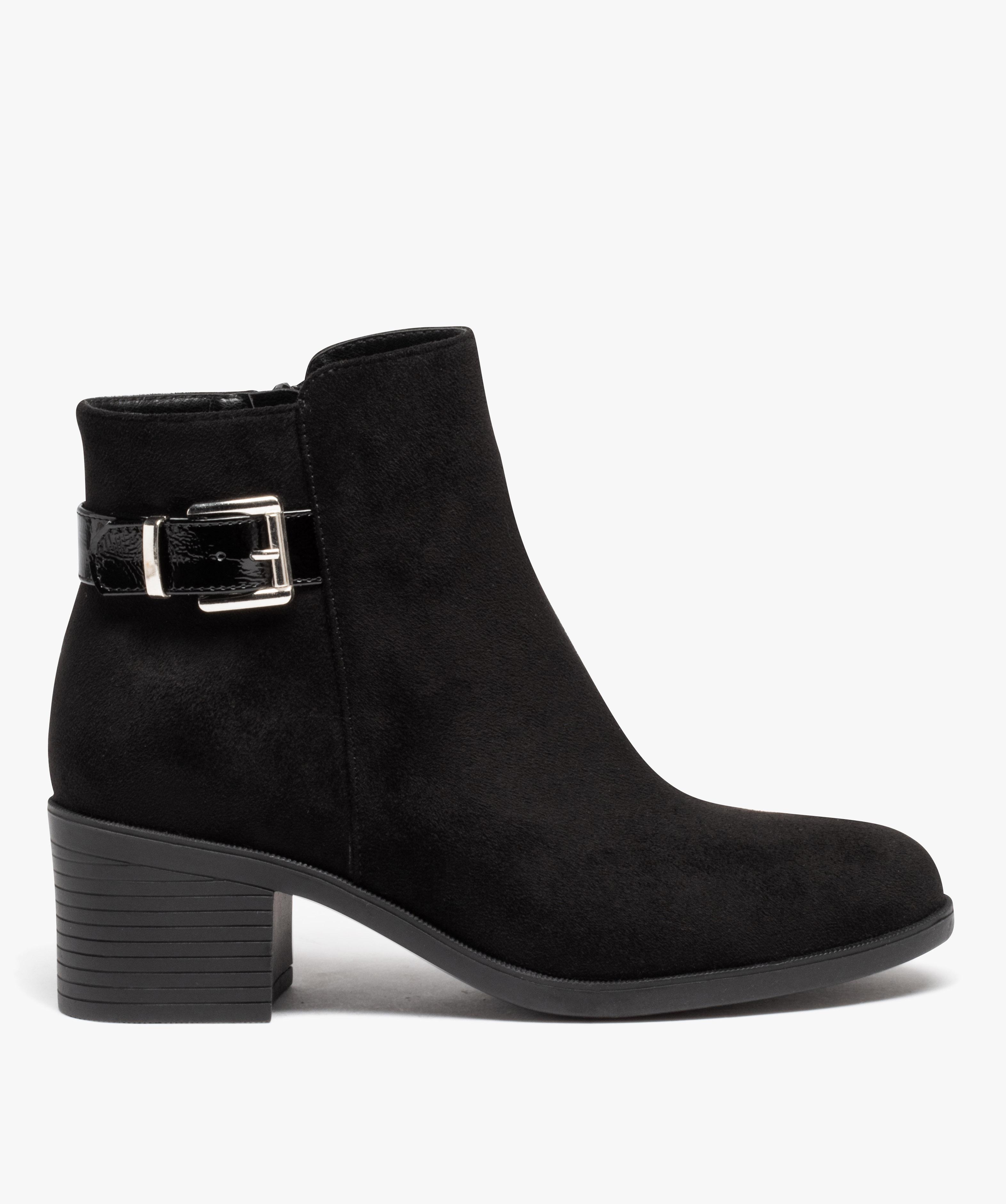 Chaussures à Talon Carré Et Bout Fermé Pour Femme - À Enfiler - Pour