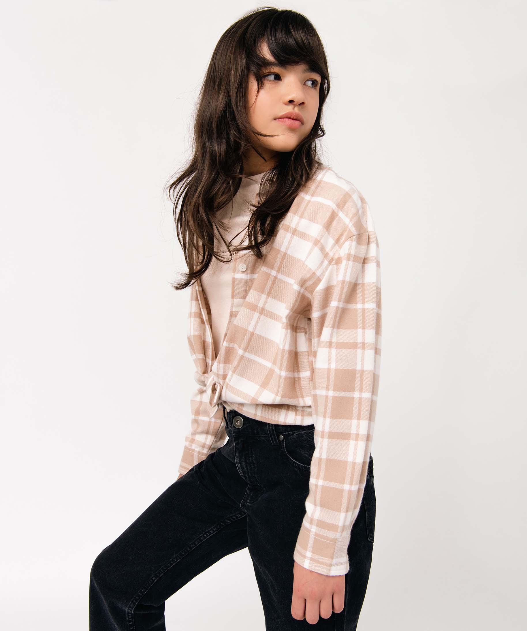 Carreaux Chemise Femme Gemo Chemise Femme Fluide A Carreaux Dores