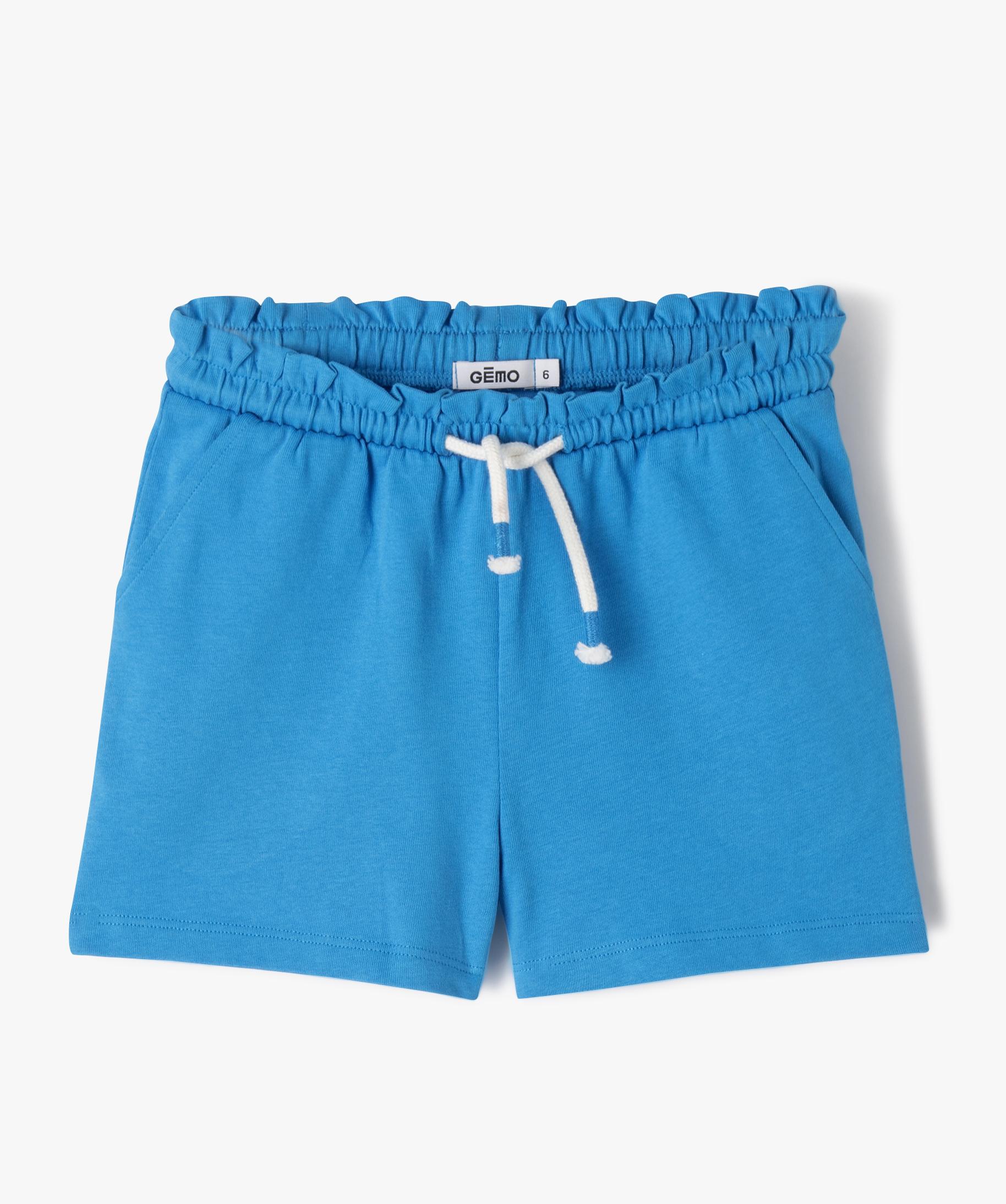 Aurefin Short de sport léger pour filles, short de course pour adolescentes, filles, enfants, short de sport actif avec poche zippée et élastique, Noir, T- Petit