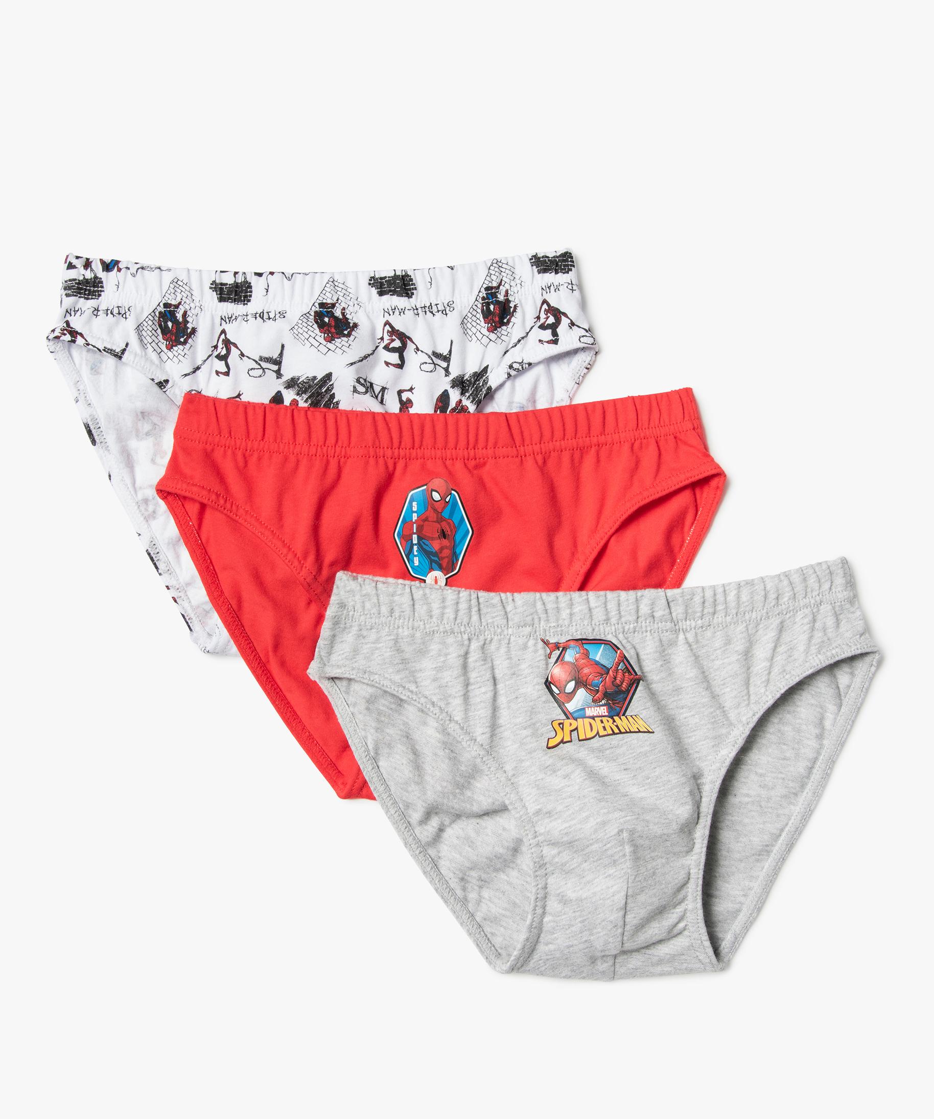 Slips gar on motifs Spiderman lot de 3 Marvel multicolore GEMO