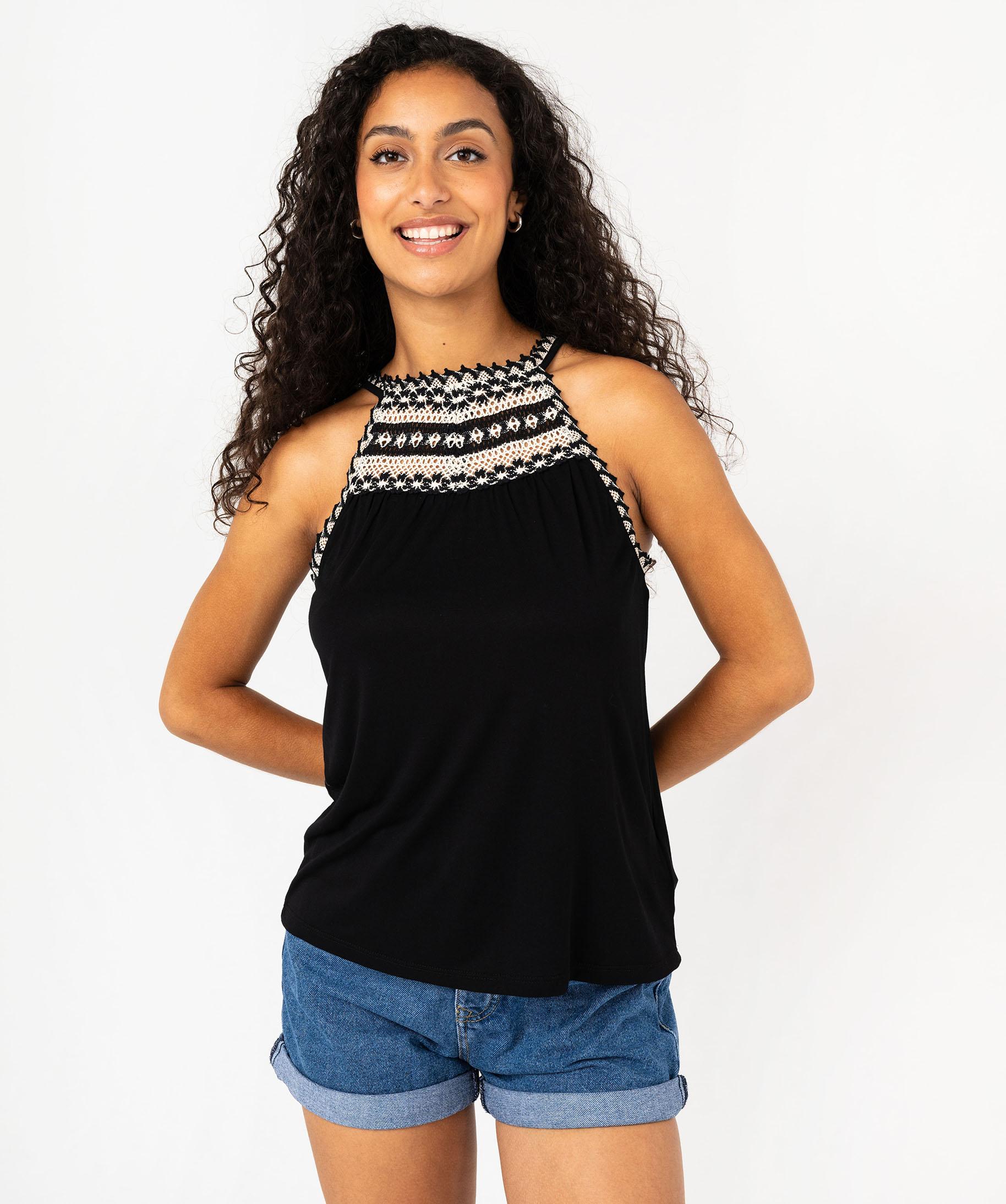 Débardeur Claudie Pierlot Avec Liseré Brodé - Blanc - Taille 2 - Neuf Avec étiquettes