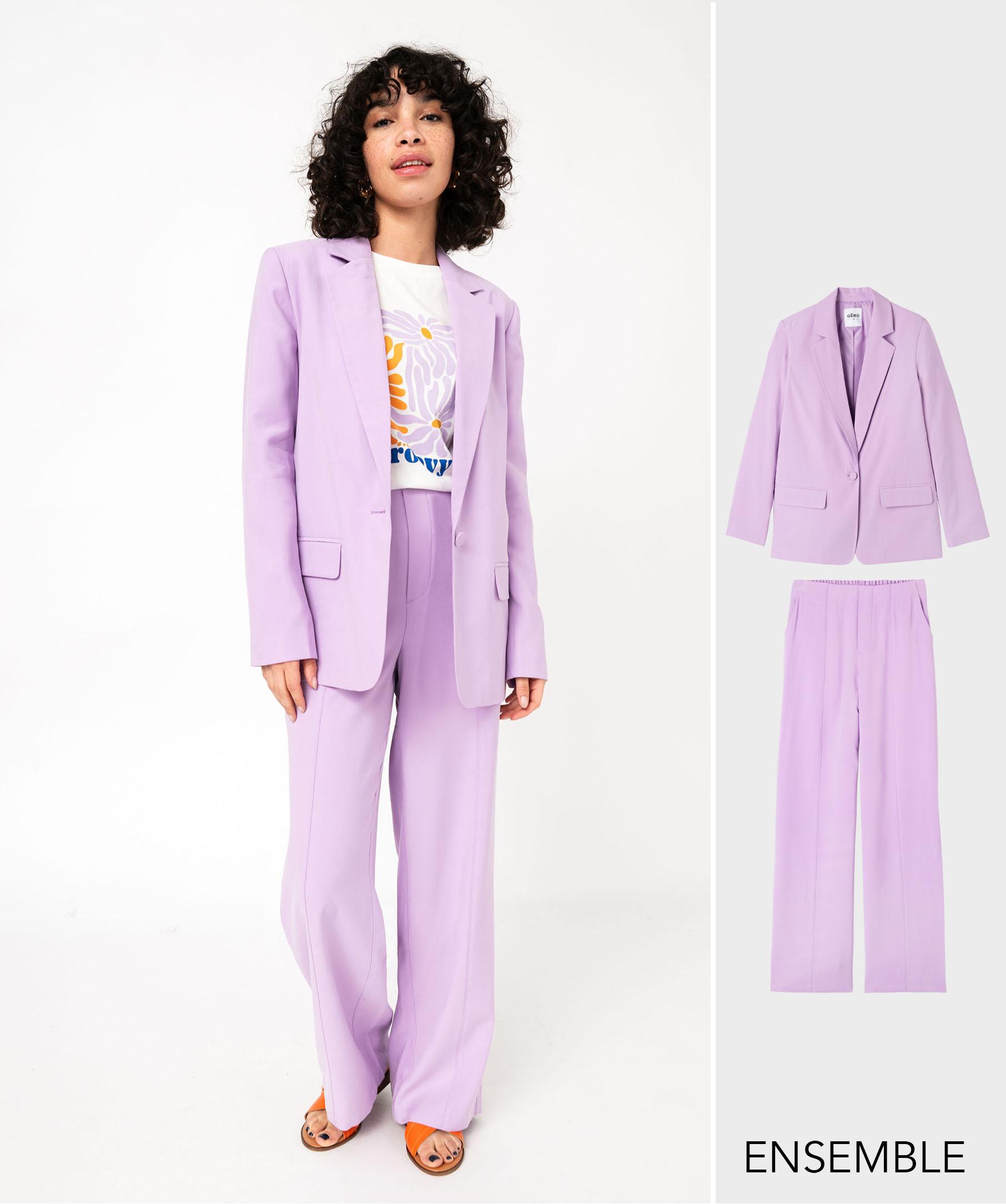 Tailleur femme lilas outlet