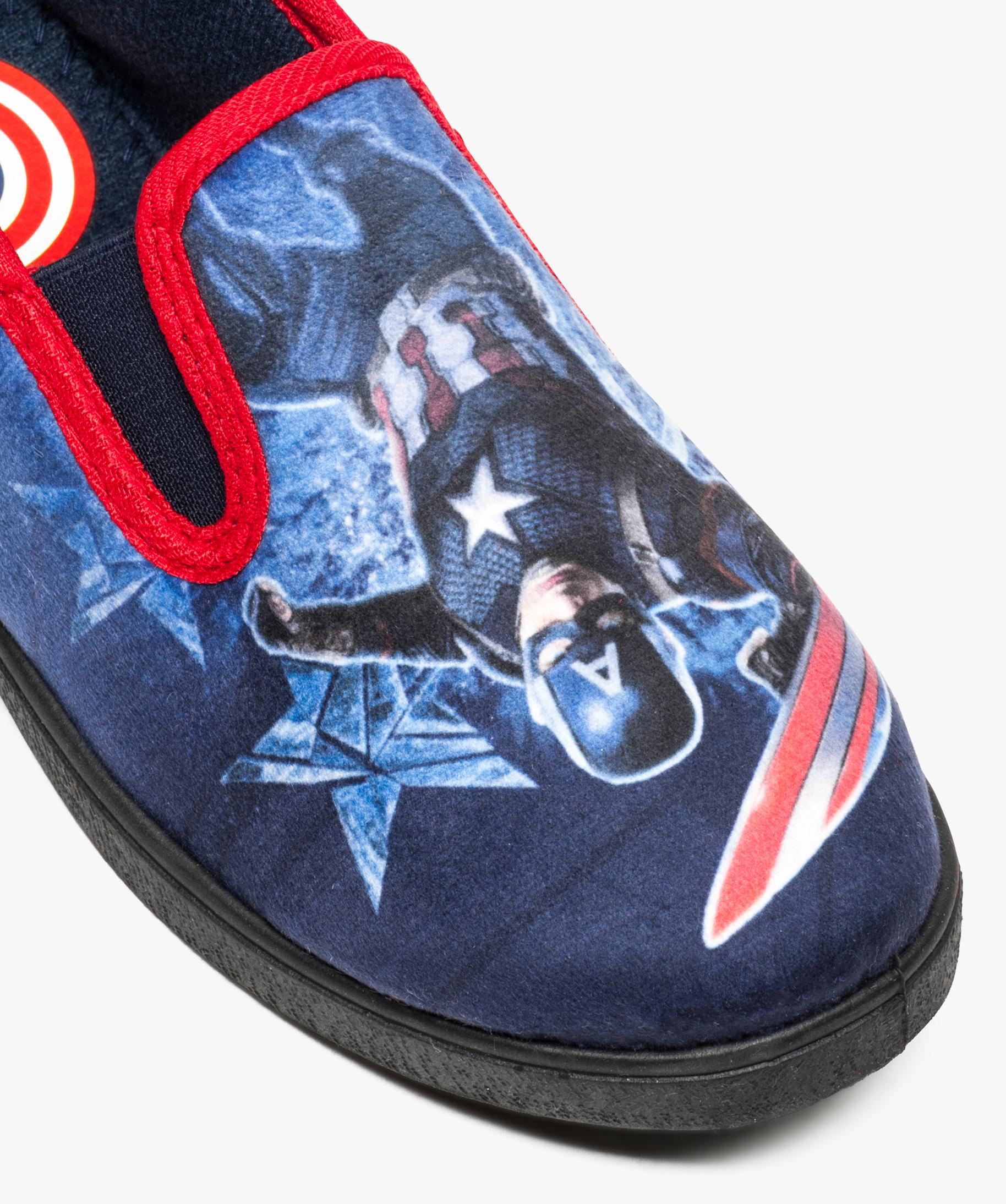 Chausson Captain America enfiler Marvel GEMO