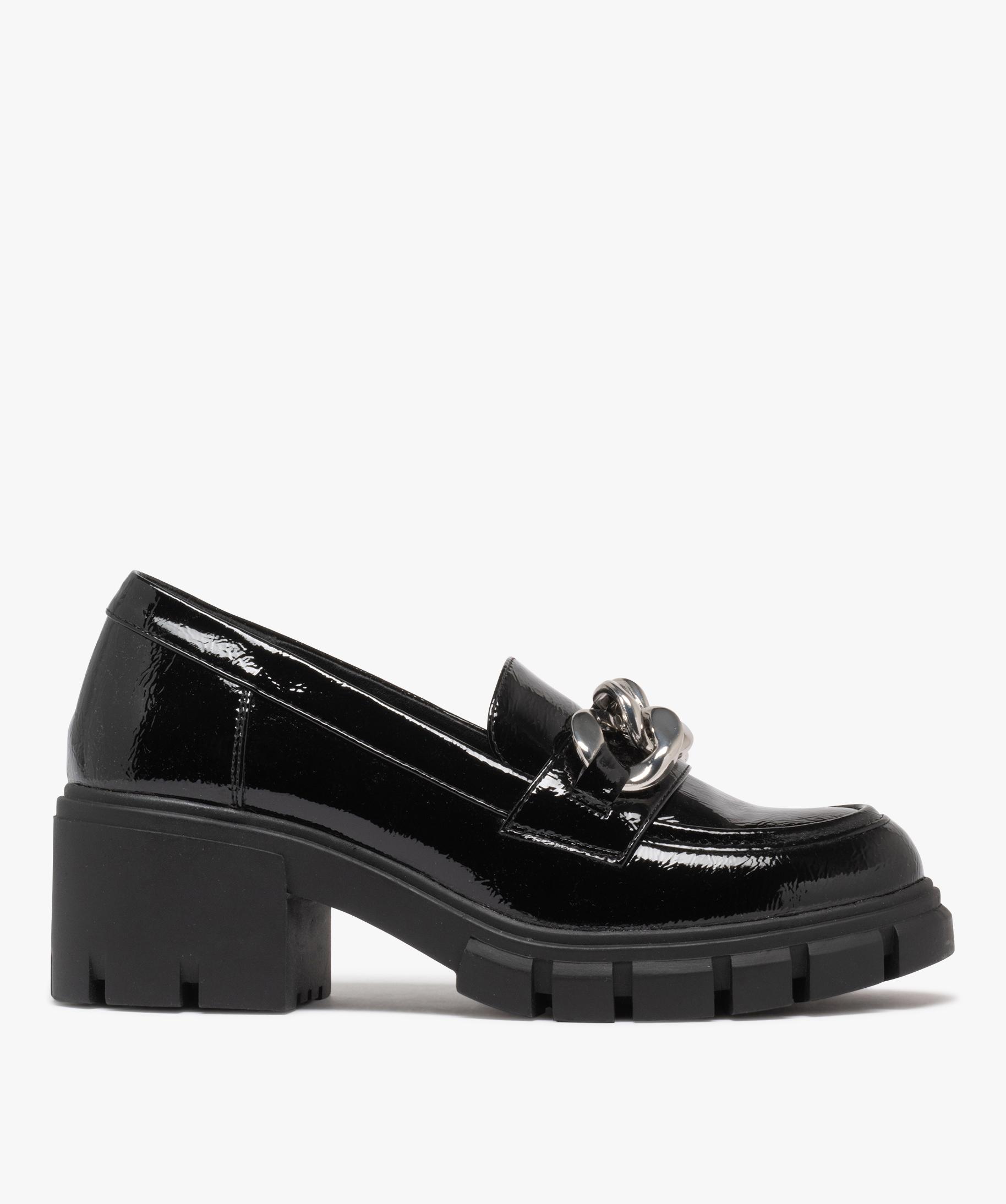 Mocassins gabrielle vegan vernis plateforme noir Studio Celeste | La Redoute