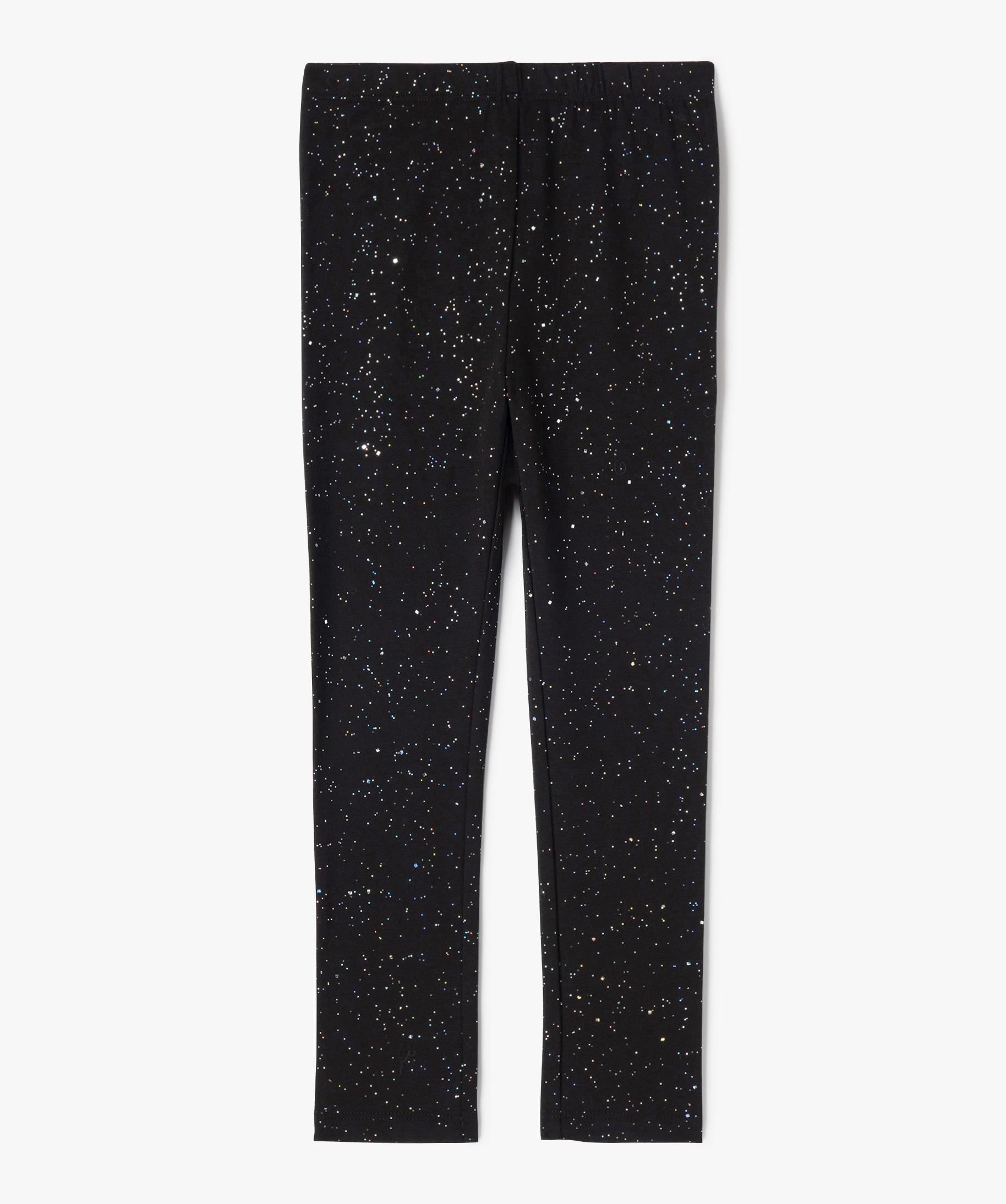 Leggings Donna Con Paillettes – Pantaloni Skinny A Vita Alta Con Gamba Larga E Glitter – Modello Lucido Per Discoteca E Tempo Libero