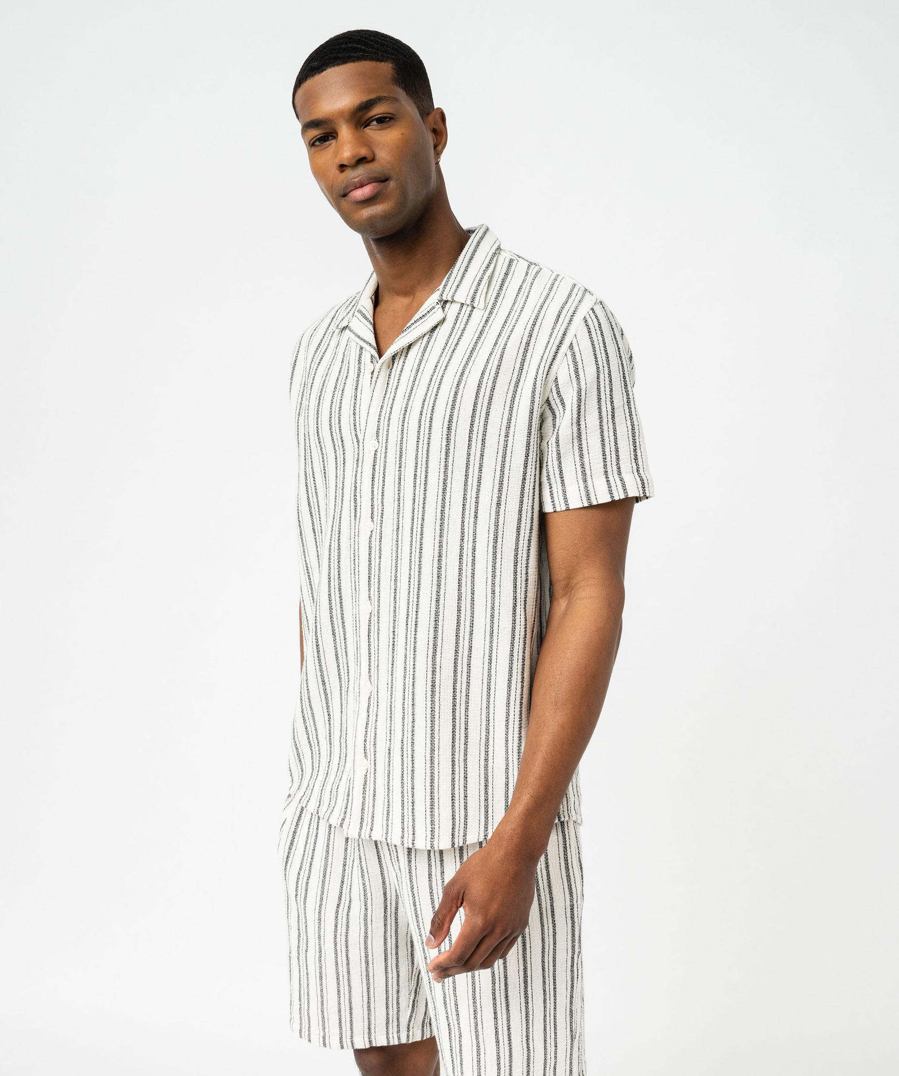 Haut Manches Courtes Rayé New York & Company Taille S - Occasion Très Bon état