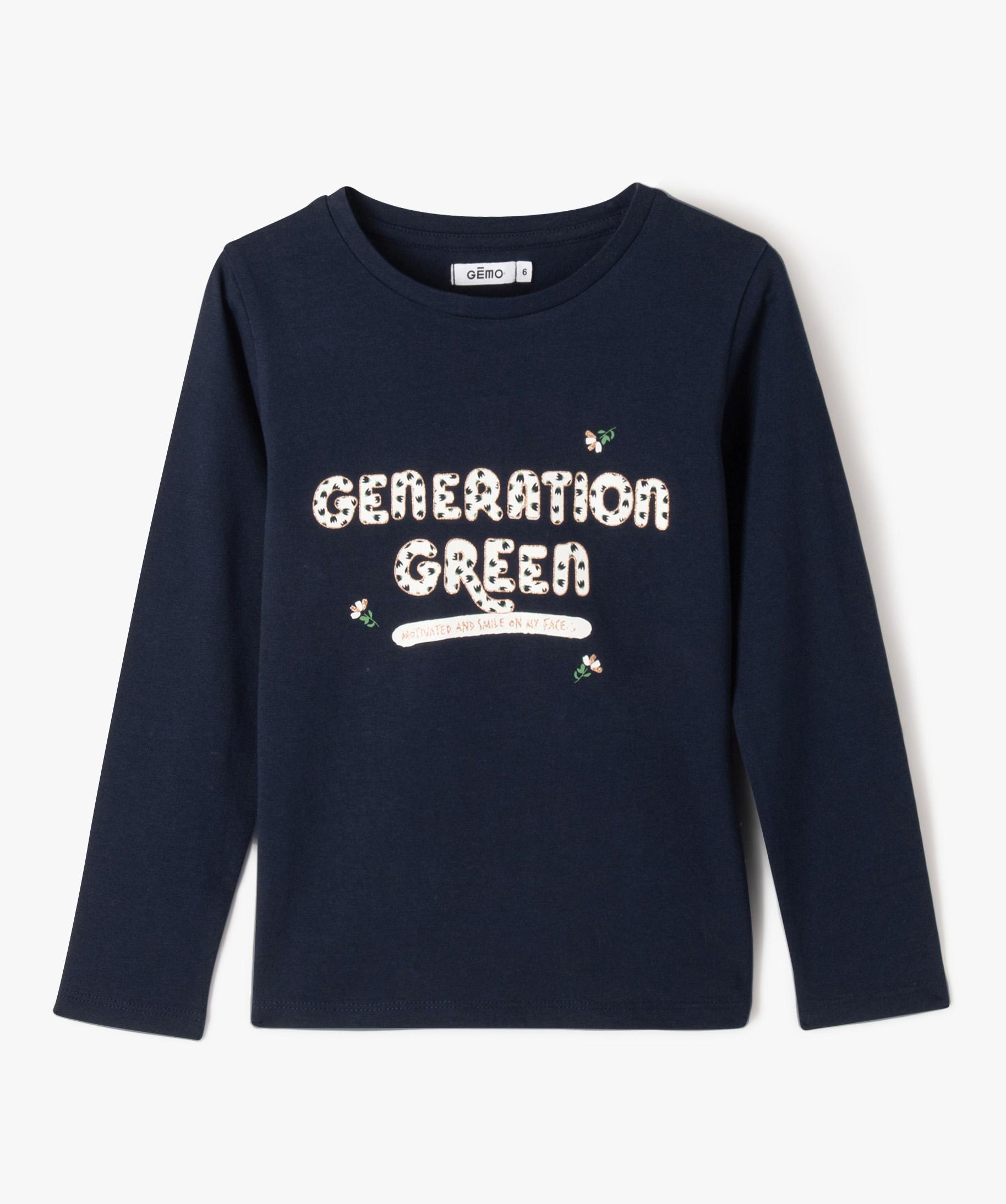 T-shirt Bébé 0-36 Mois Coton Bio - Impression Allemand "Feu De Camp", Manches Courtes, Boutons épaule