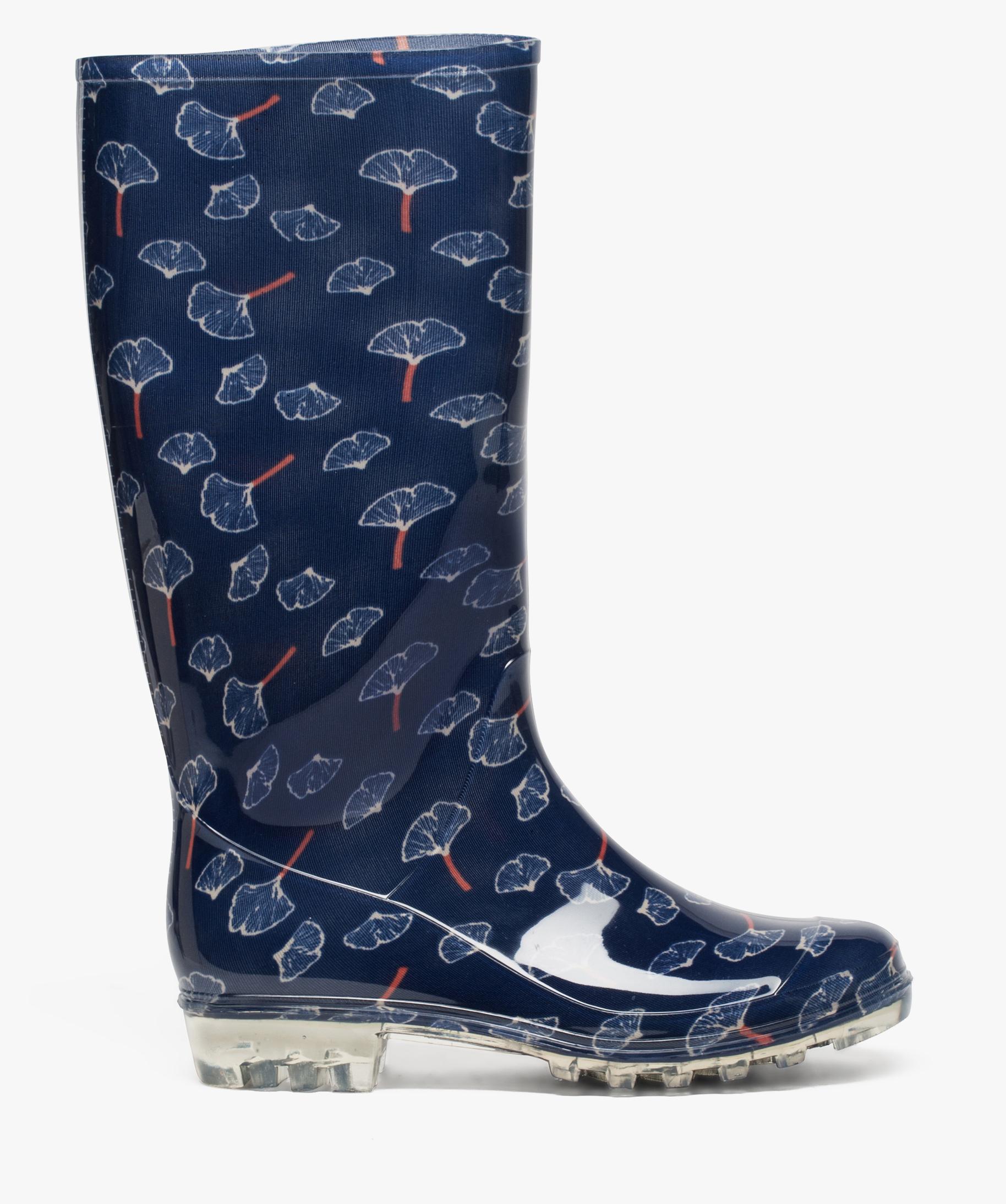 Bottes de pluie femme a motifs fleuris