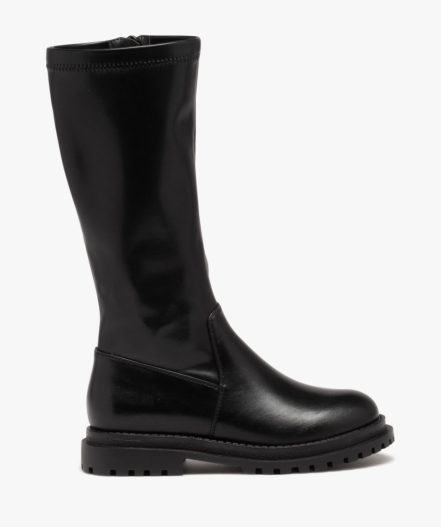 botte grise en daim