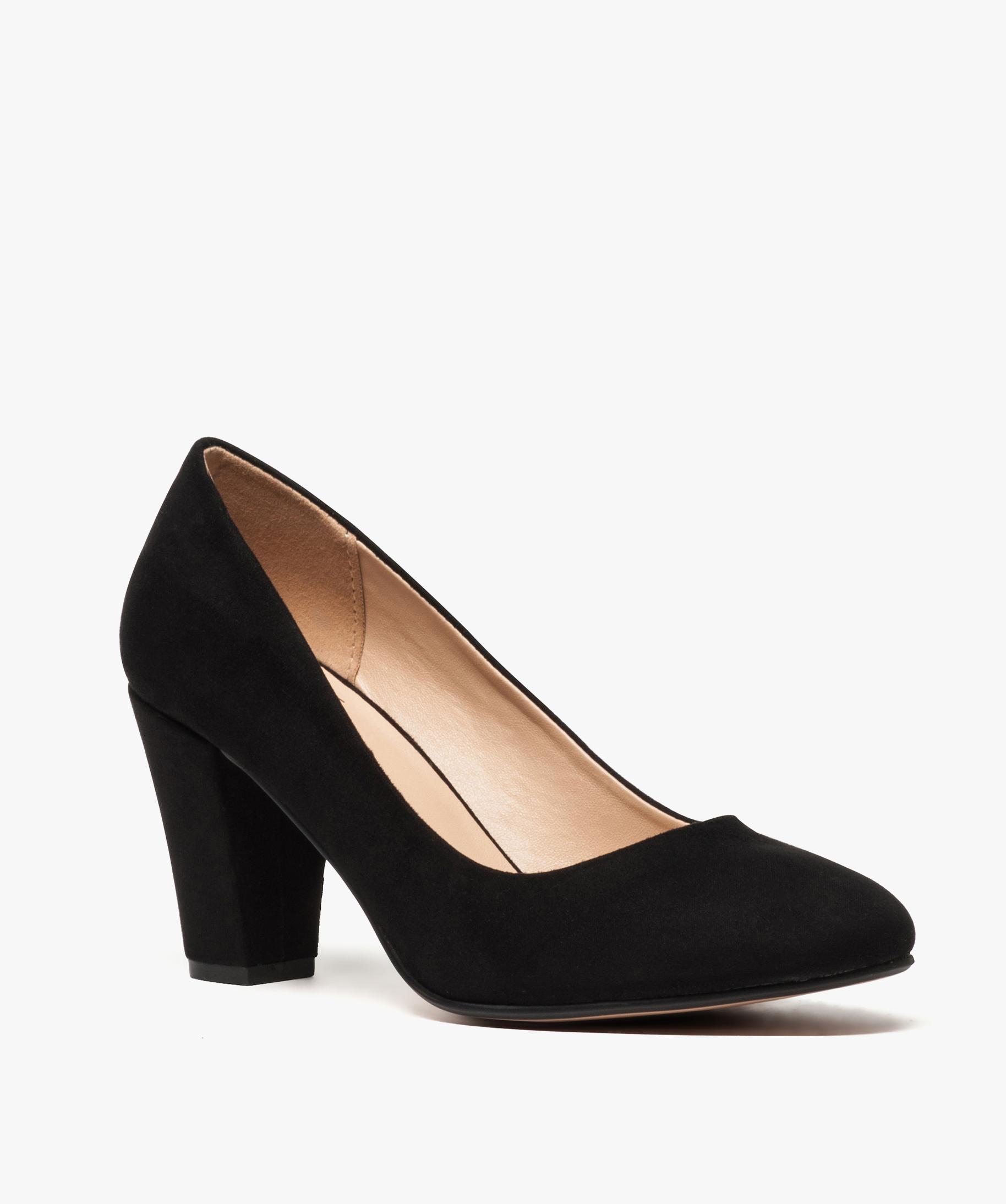 Escarpins femme a bout rond et talon large