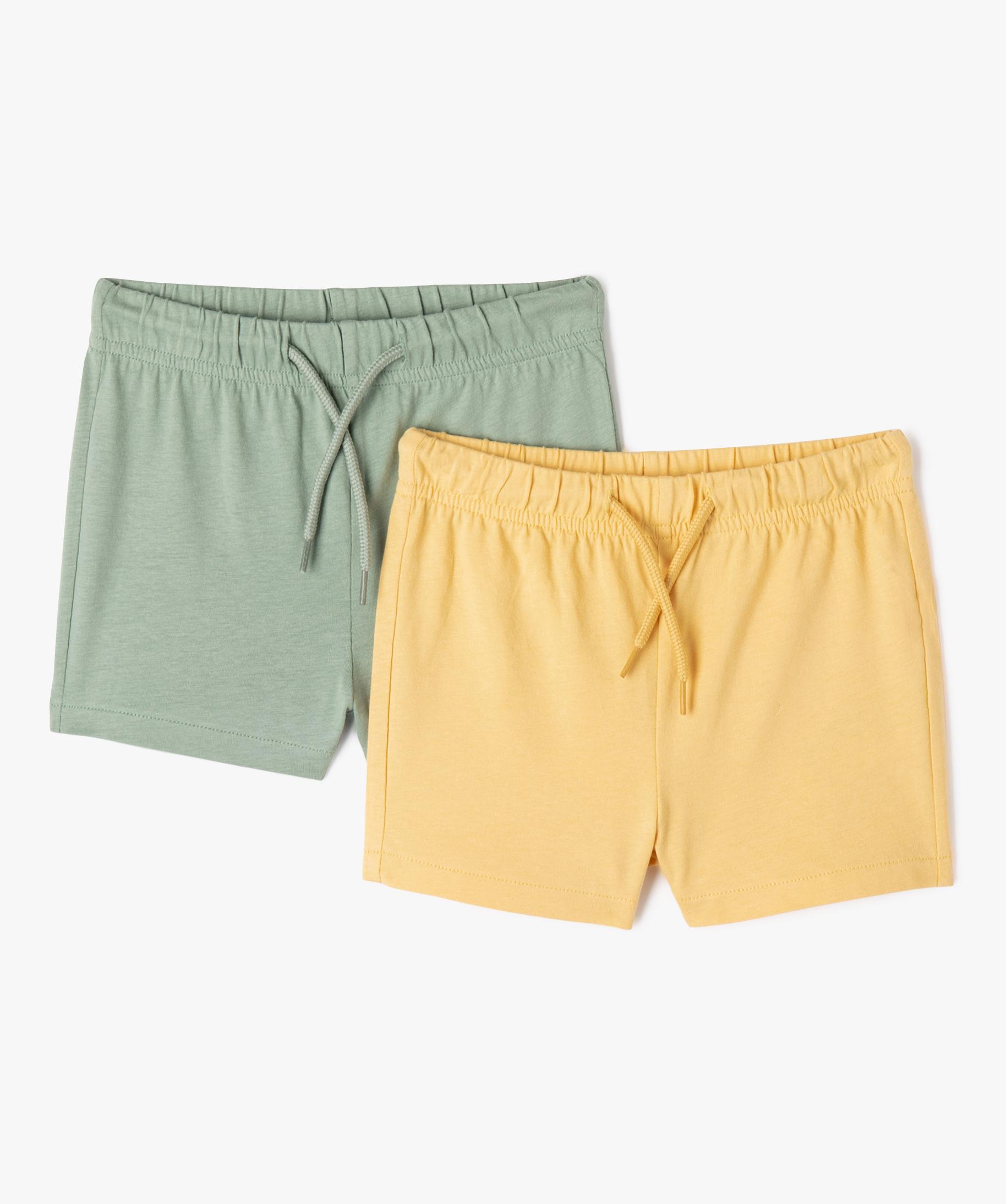 Short Gymboree High Summer Taille 6 – Vert/jaune à Carreaux, Taille élastique