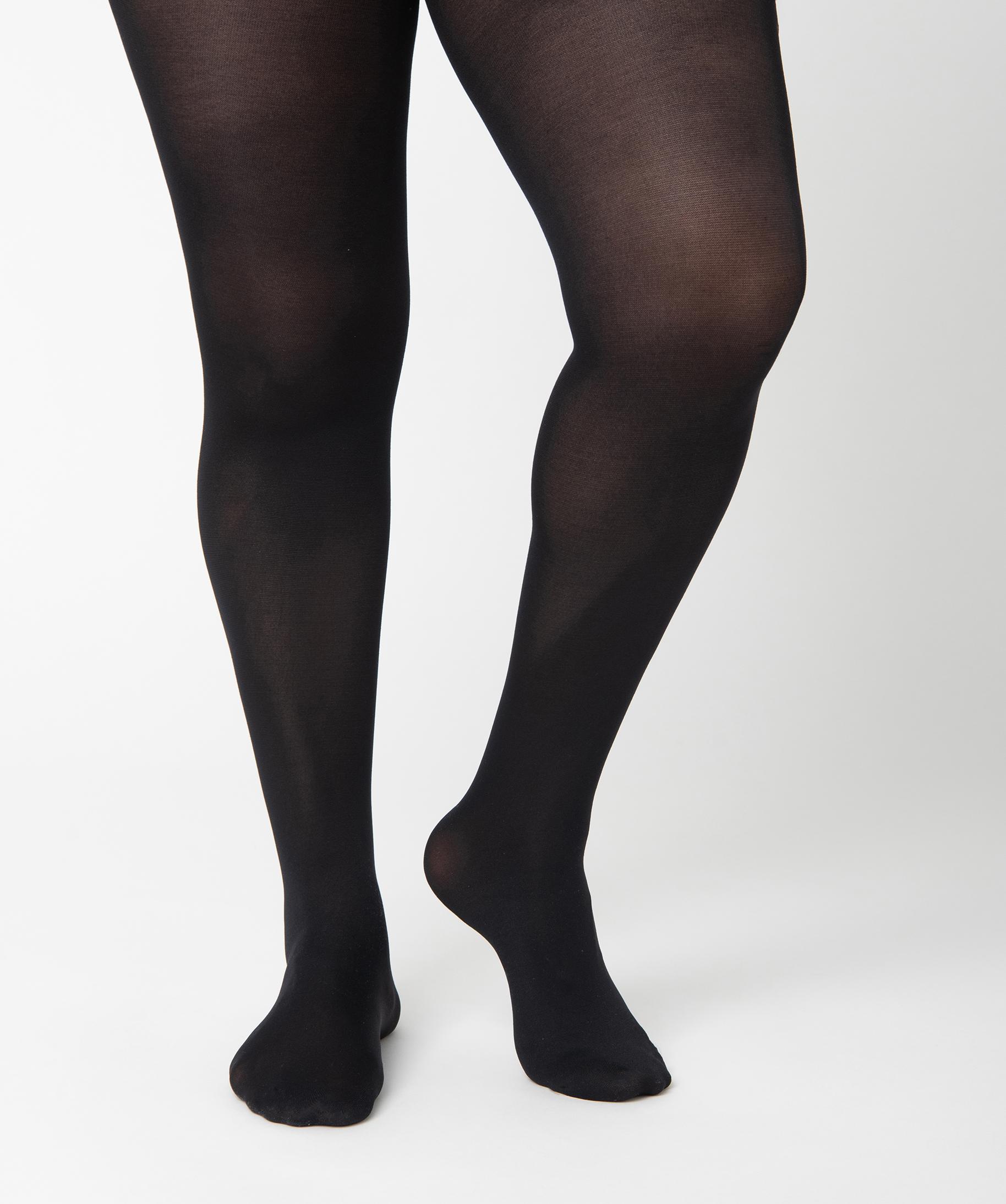 Collant femme grande taille opaque 80D noir GEMO