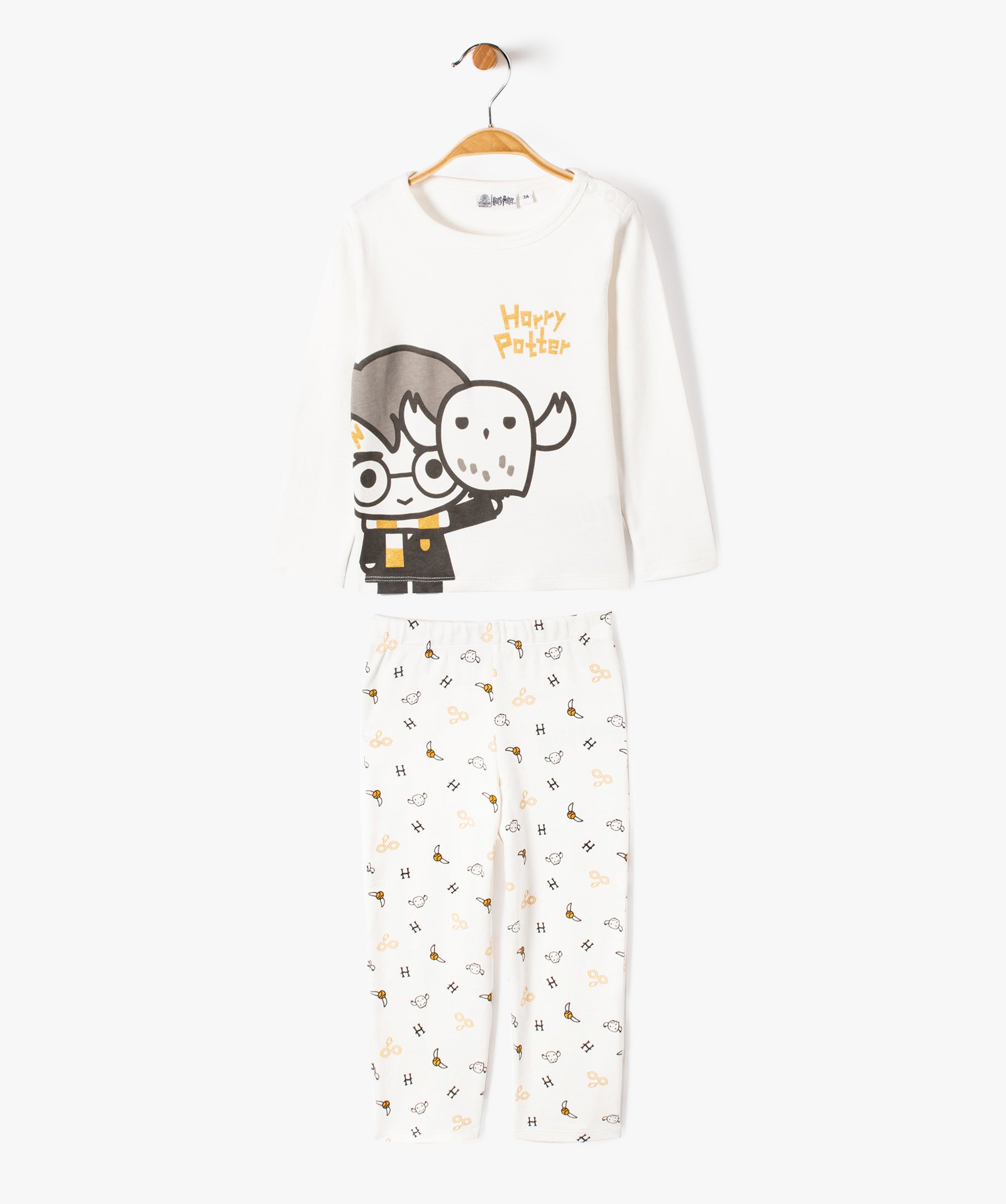 Pyjama imprimé en coton - Écru/Harry Potter - ENFANT
