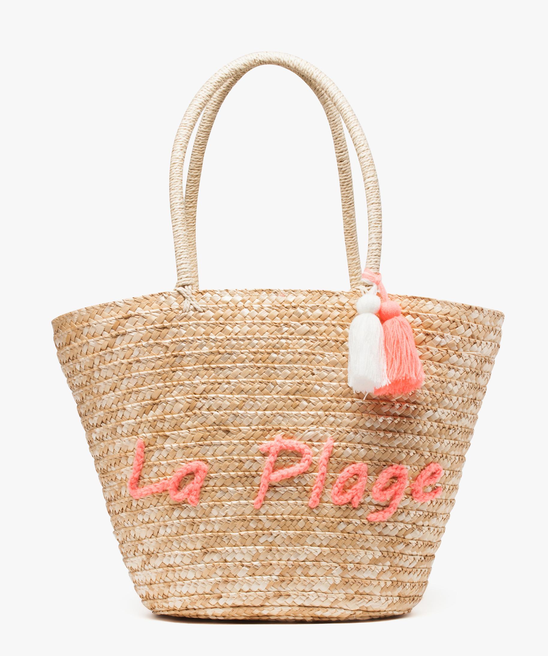 Sac de plage pompon top