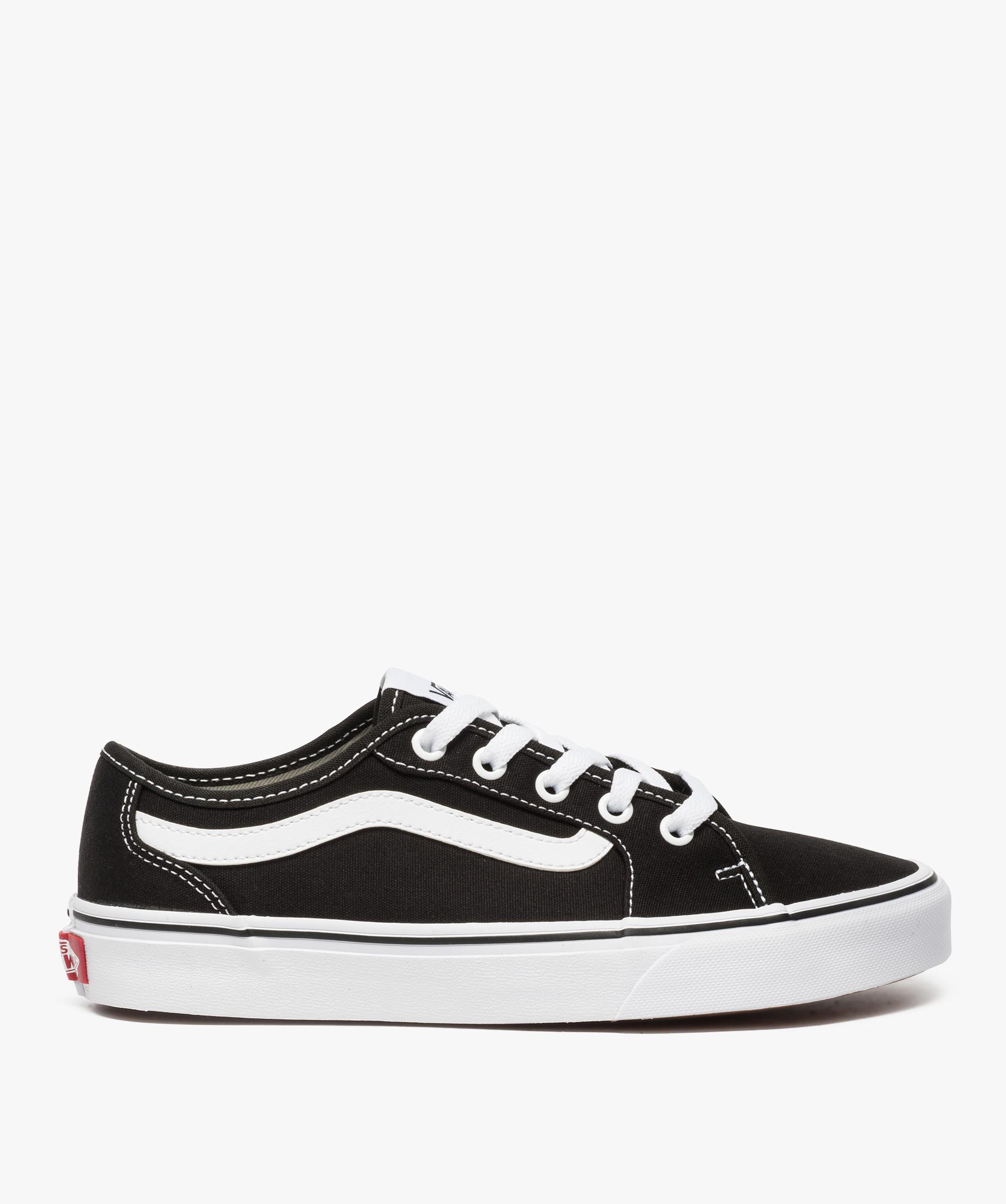 Baskets femme en toile fermeture a lacets Vans noir3 GEMO