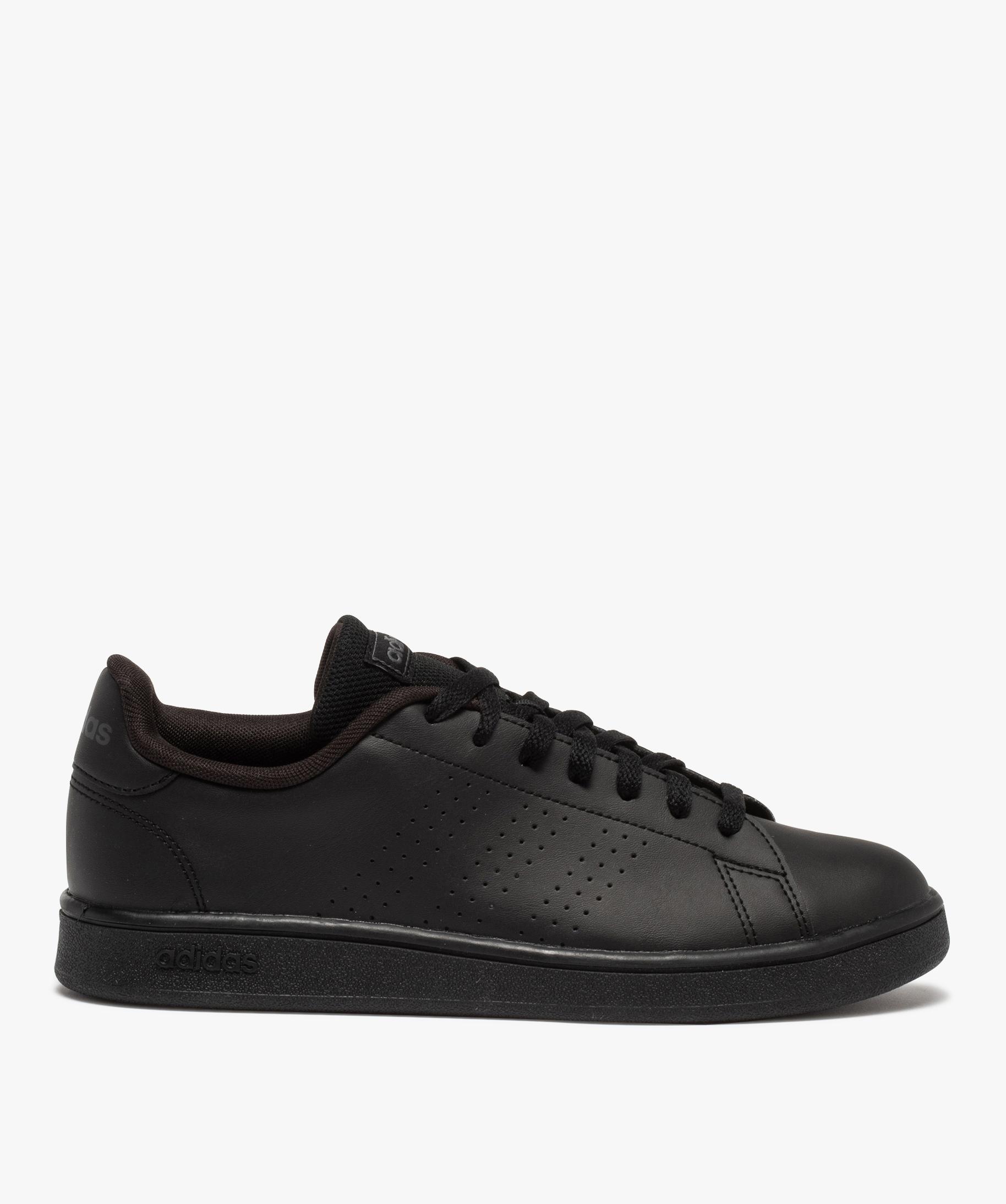 Tennis homme unies a lacets Adidas Advantage Base noir GEMO