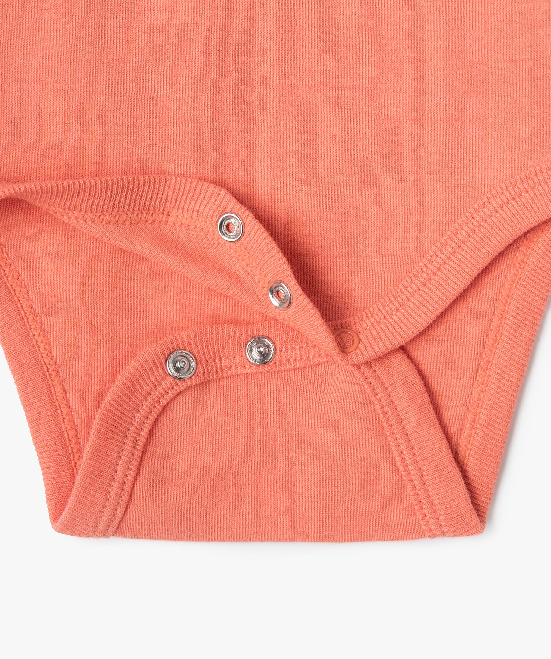 Bodies b b manches longues motifs vari s lot de 3 orange GEMO