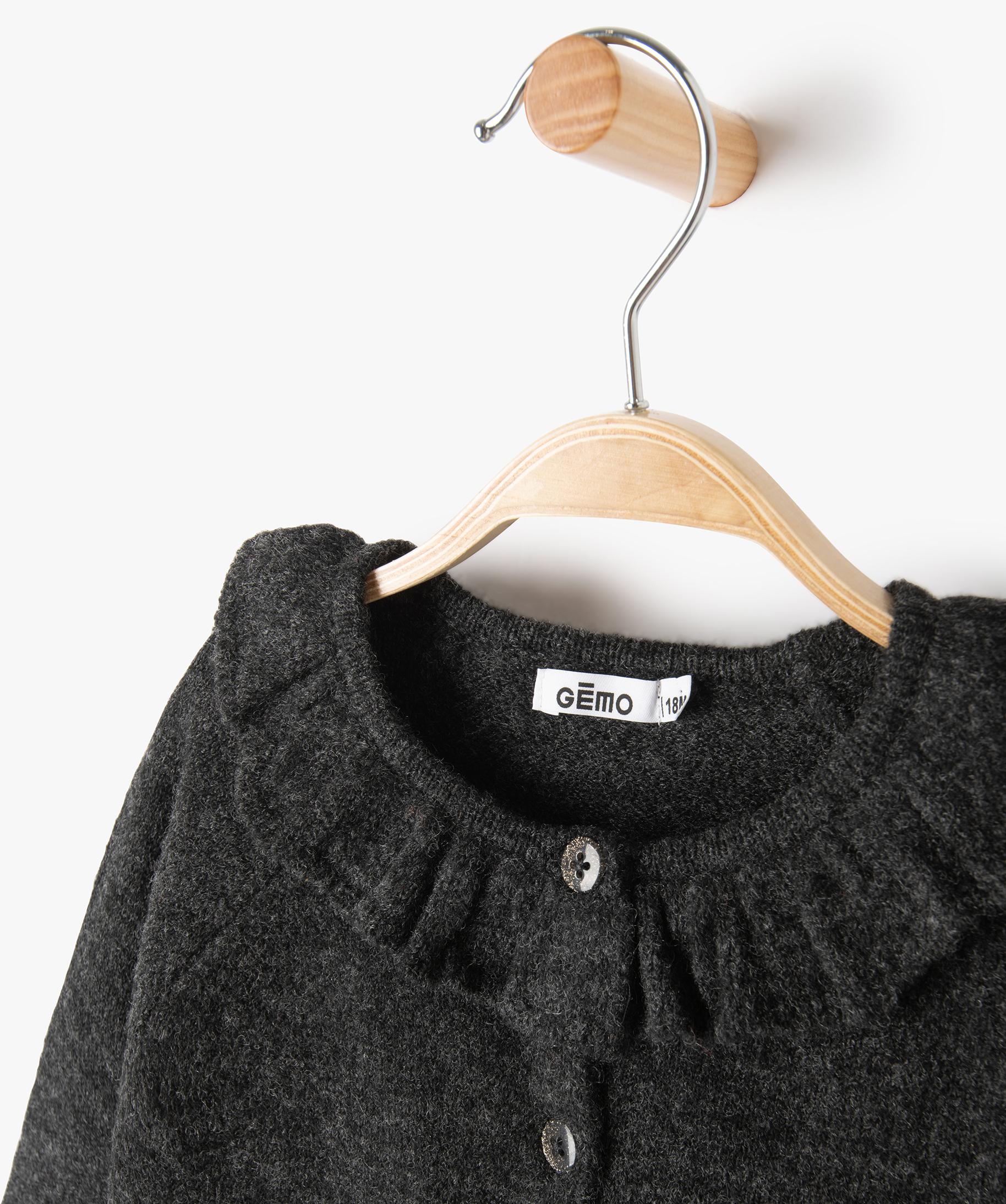 Gilet noir bebe 2025 fille