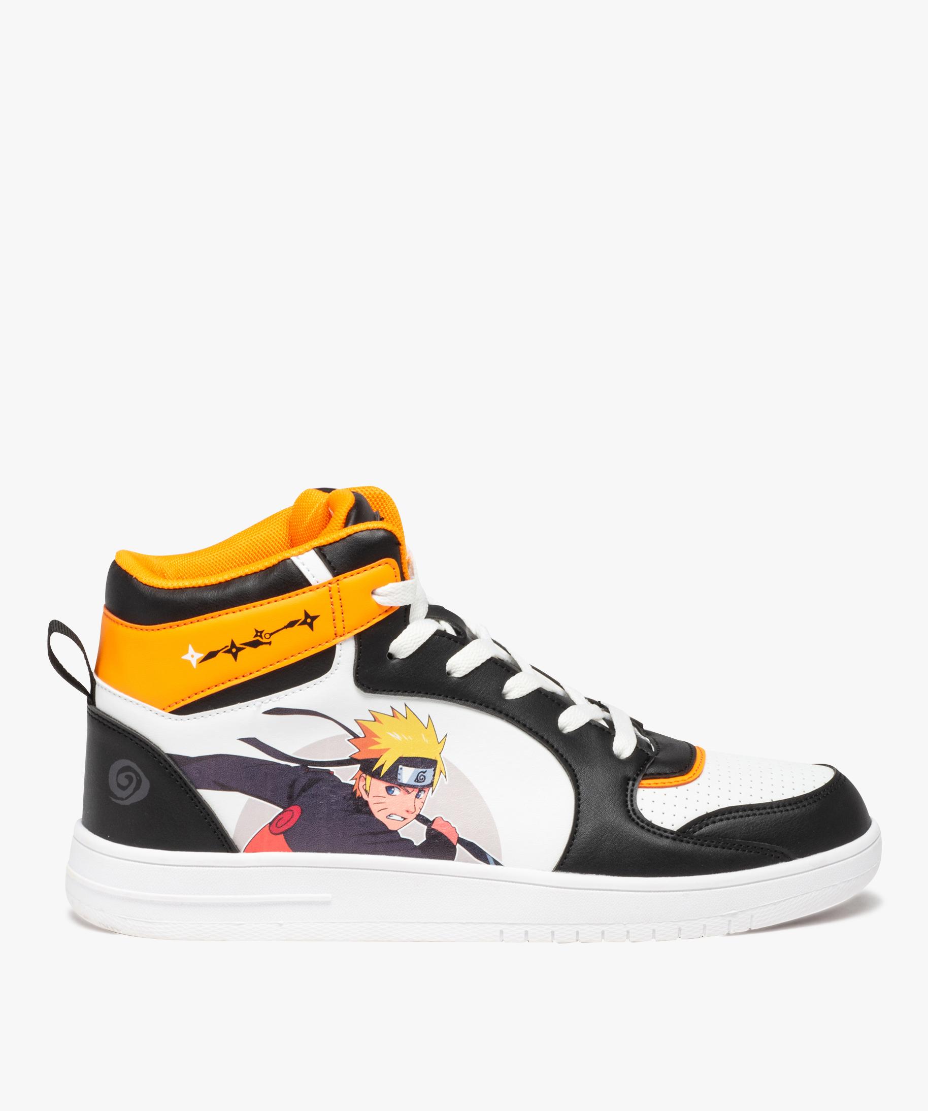 Baskets homme mid cut a lacets Naruto