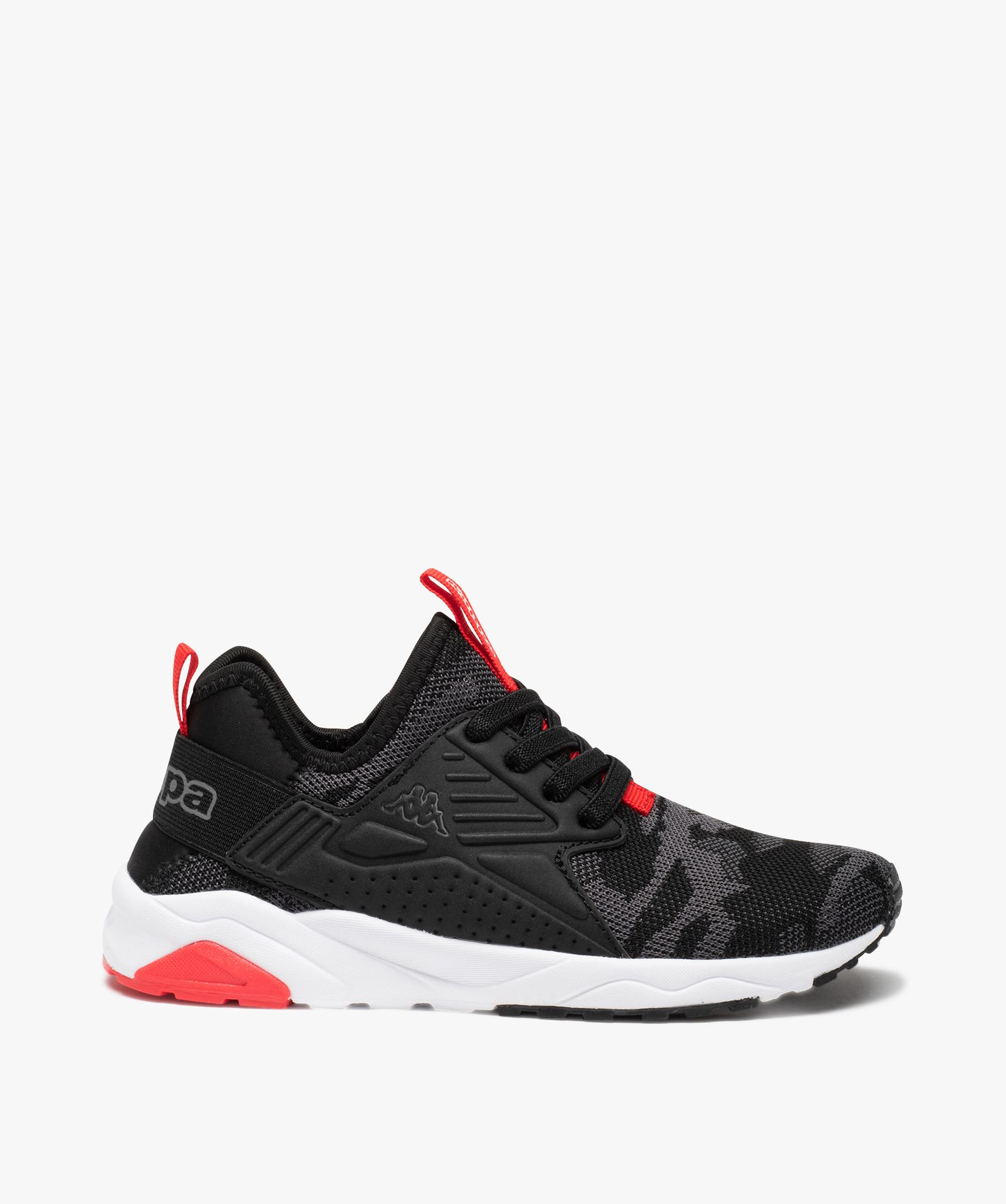 Baskets garcon running extra legeres sans lacets Fila. noir GEMO