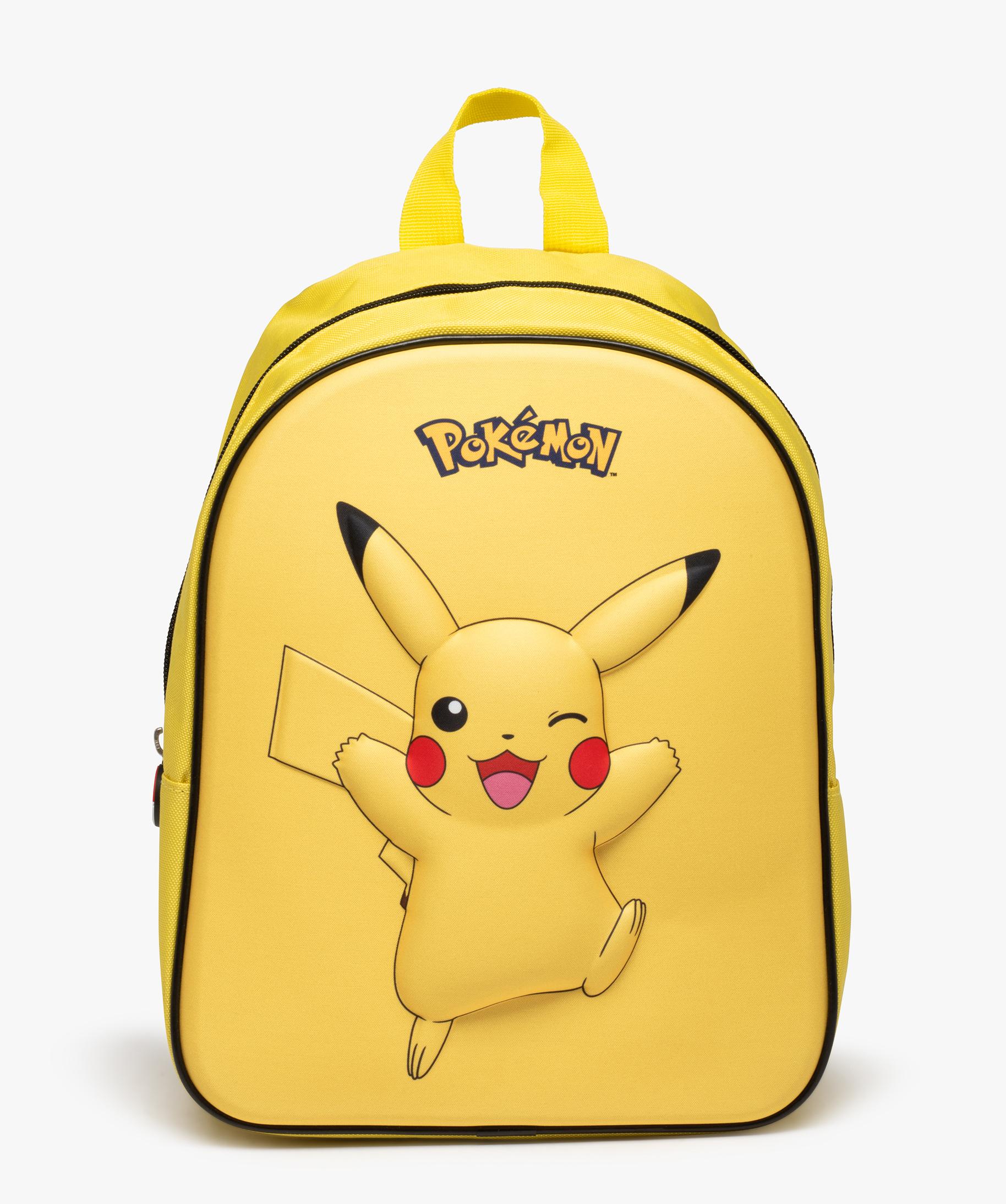Sac a dos garcon a imprime Pikachu en relief Pokemon