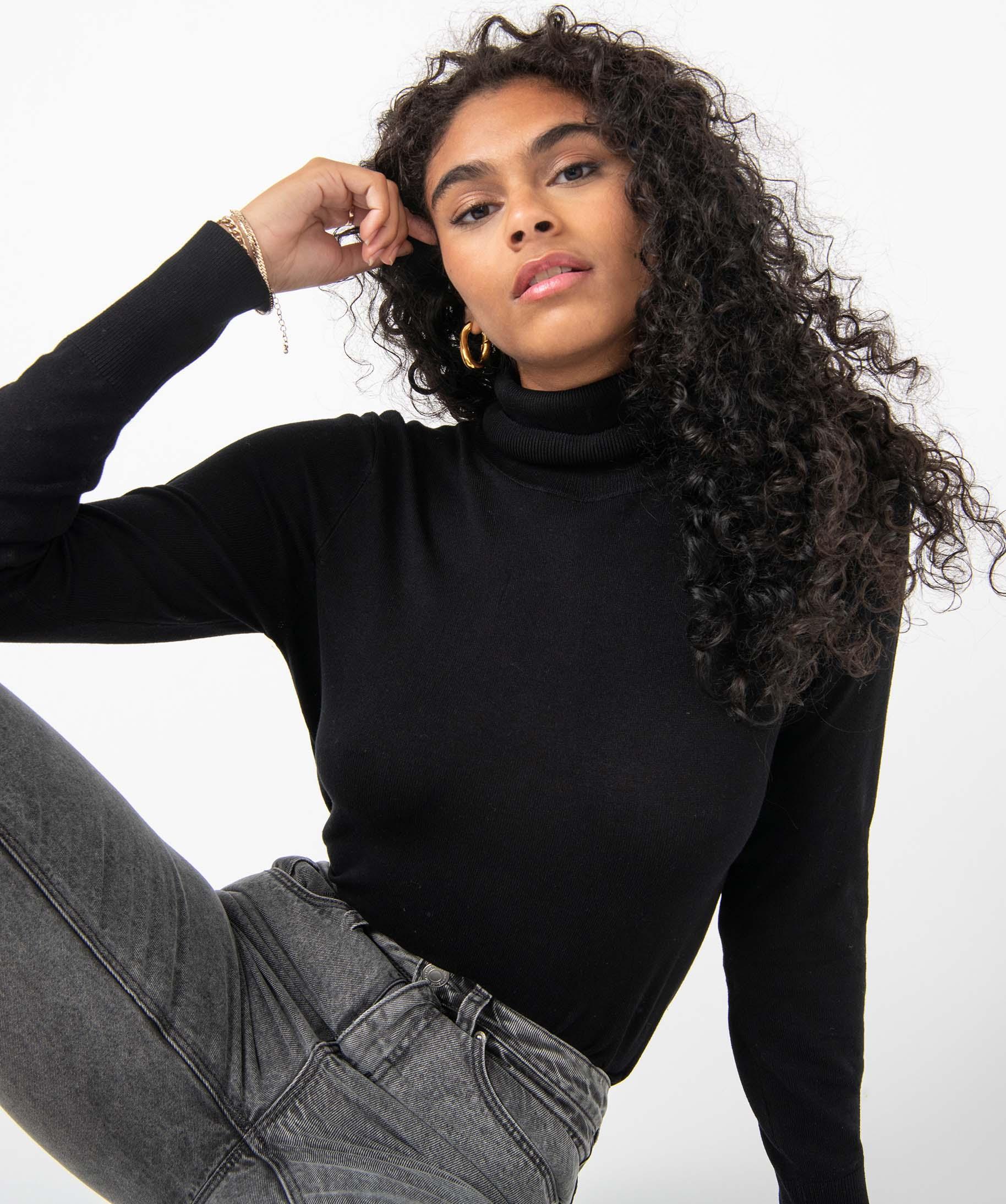 Pull Over Pull Noir Maille Femme Kiabi Pull Grosse Maille Noir