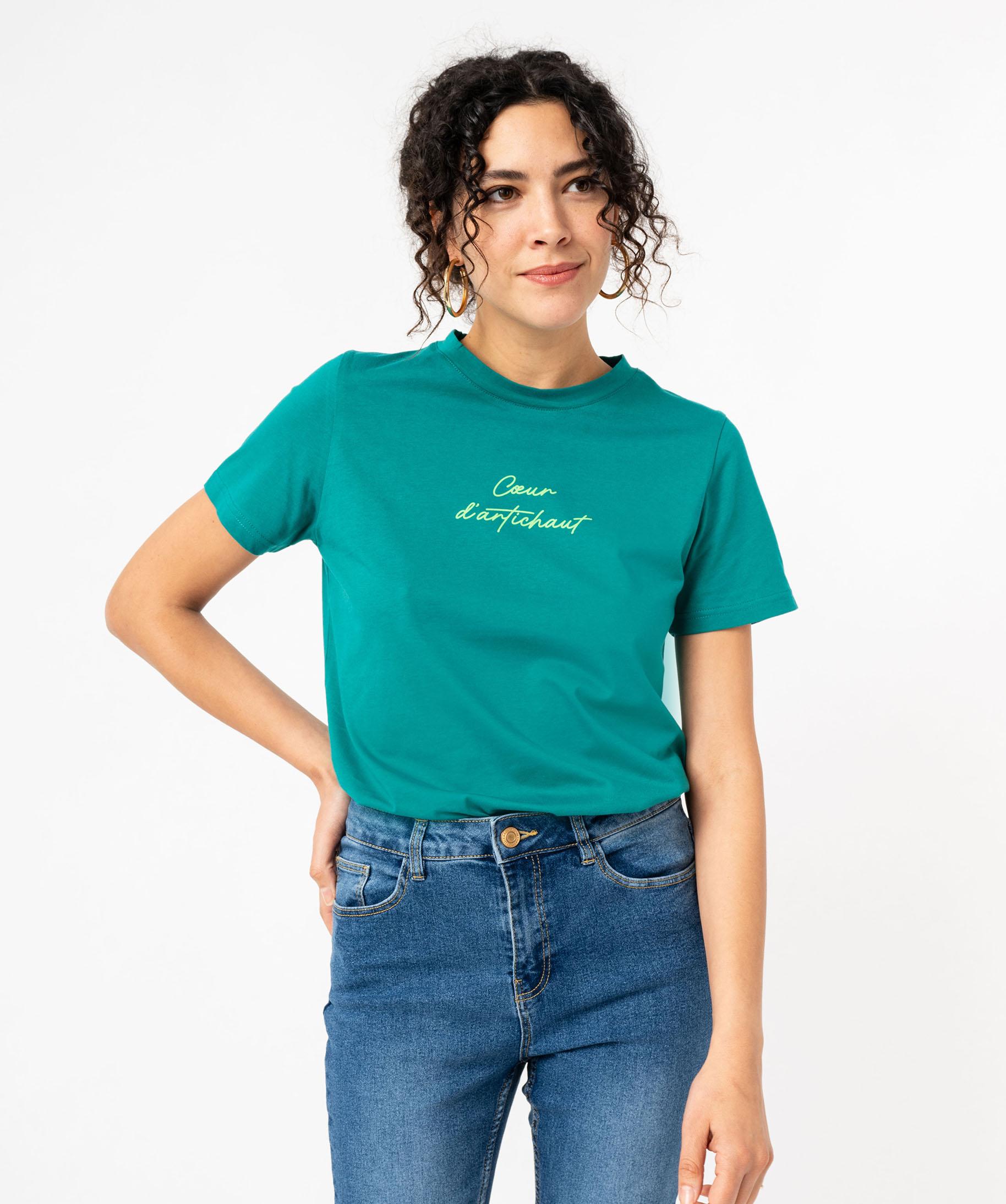 T-shirt Tunique Femme Gemo Taille XL (44-46) Blanc - Occasion Comme Neuf, été