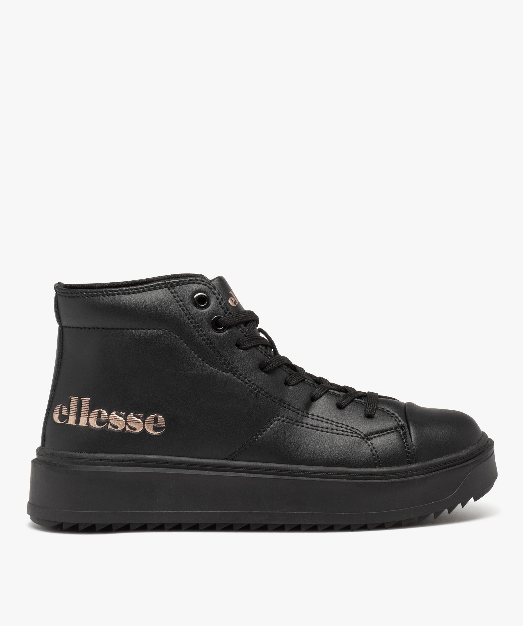 Baskets femme mid cut unies a lacets Ellesse