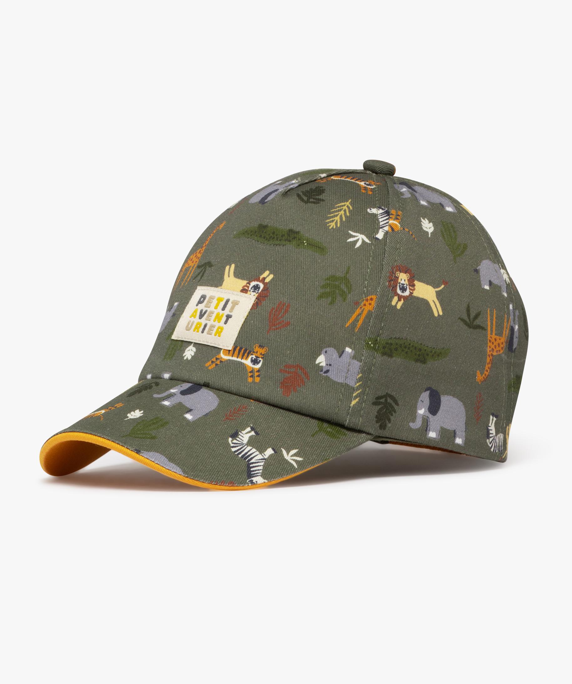 Casquette Motifs Animaux De La Jungle B b Gar on Beige Vif GEMO casquette-motifs-animaux-de-la-jungle-b-b-gar-on-beige-vif-gemo