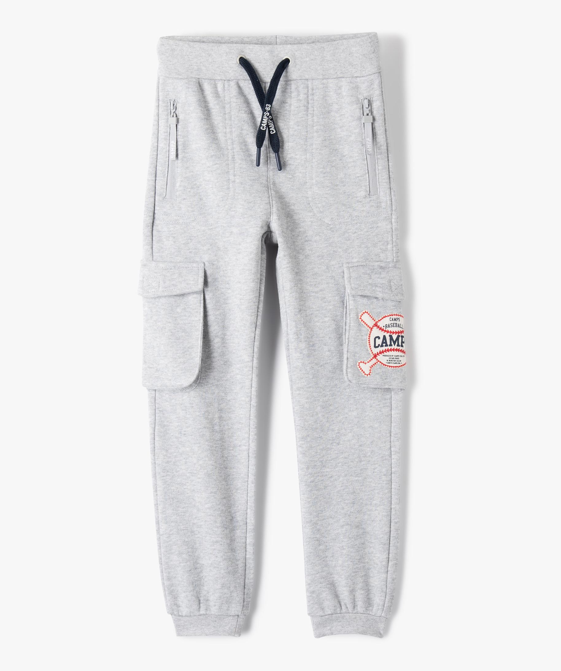 Pantalon de jogging garcon avec poches sur les cuisses Ca. gris GEMO