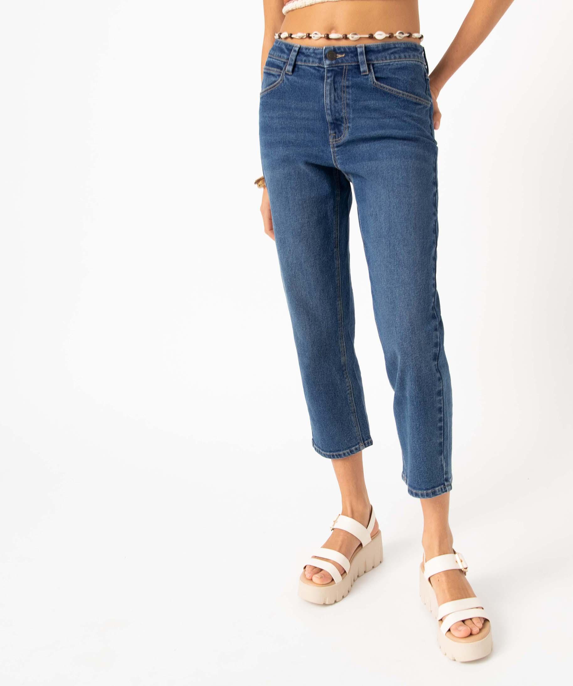 Jean court à jambe droite et à taille haute pour femmes, 501, Levi's