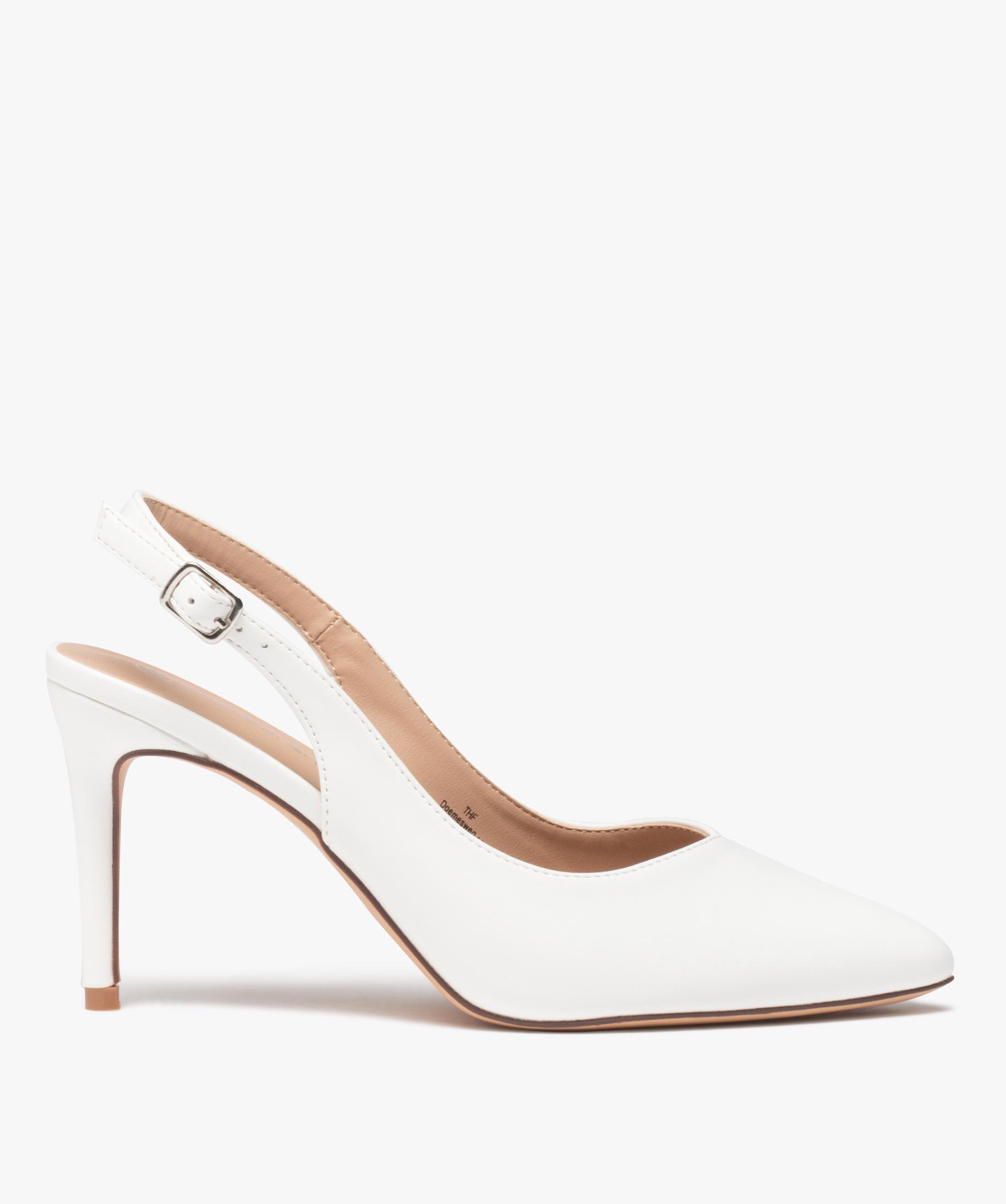 Escarpins ouverts blancs discount