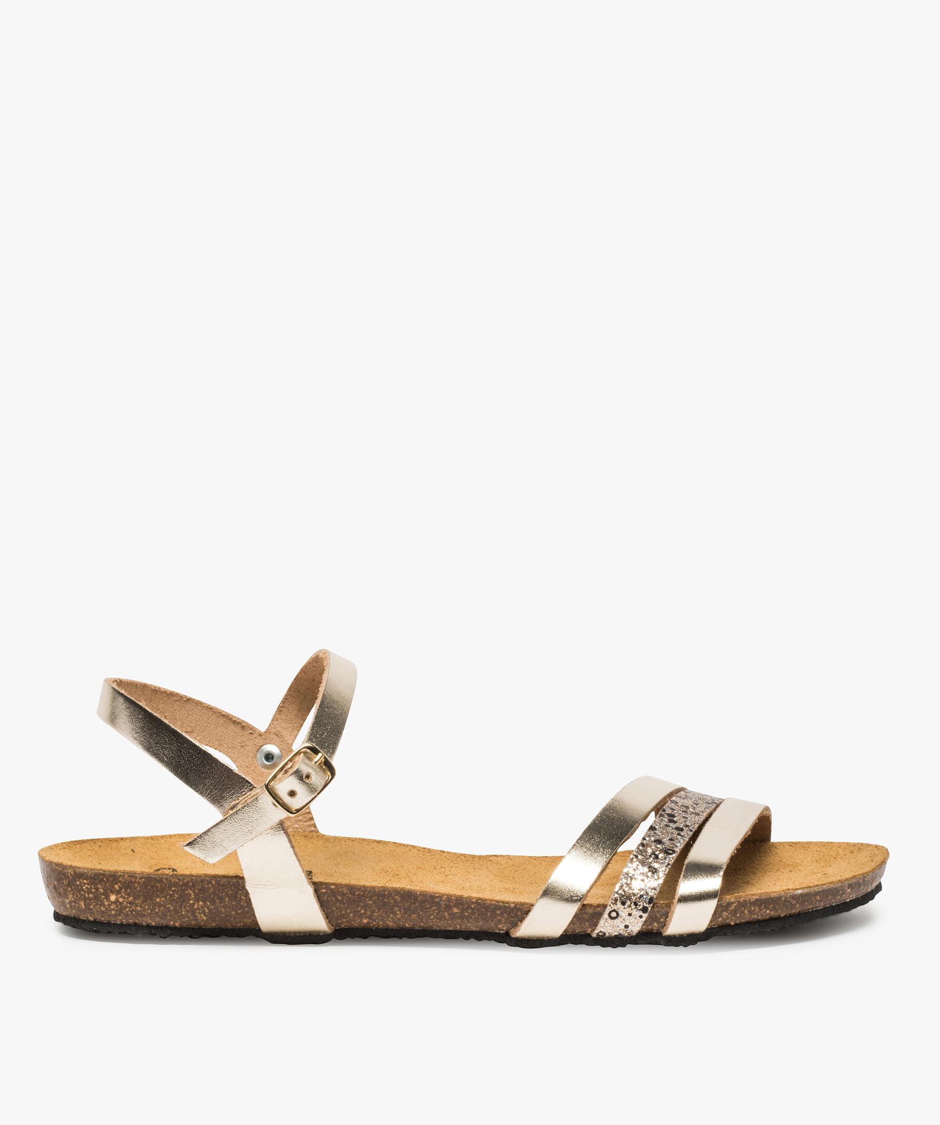 sandales dorées gemo