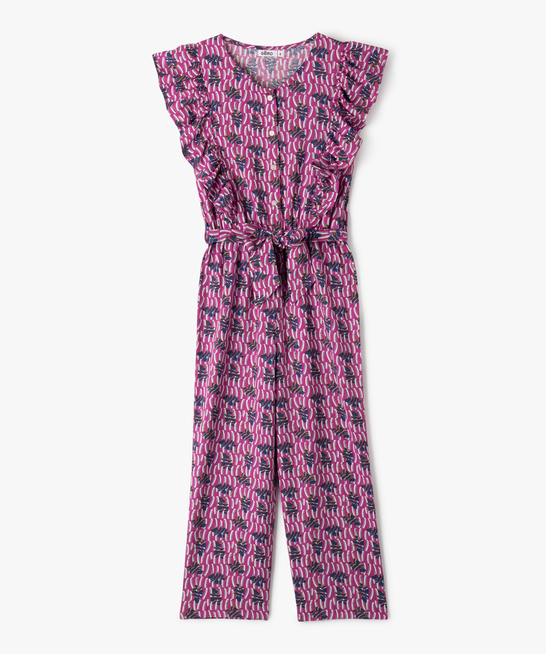 Ensemble Velours Pour Fille - Sweat à Manches Volantées + Pantalon évasé - Taille 1 à 5 Ans