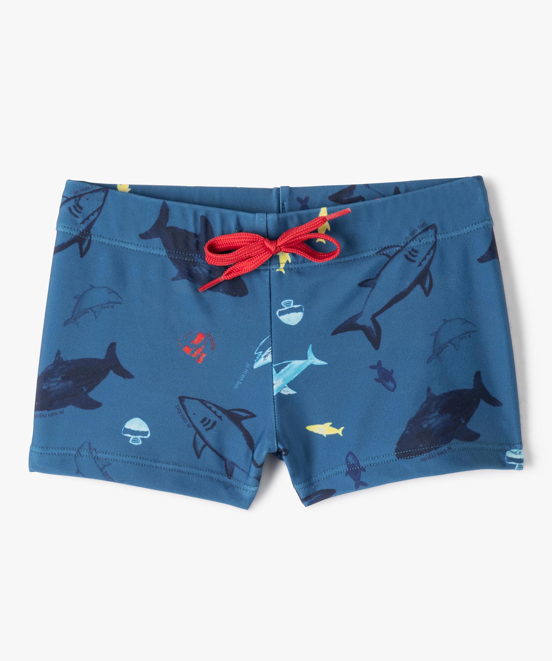 Maillot de bain gar on motif marin imprime GEMO
