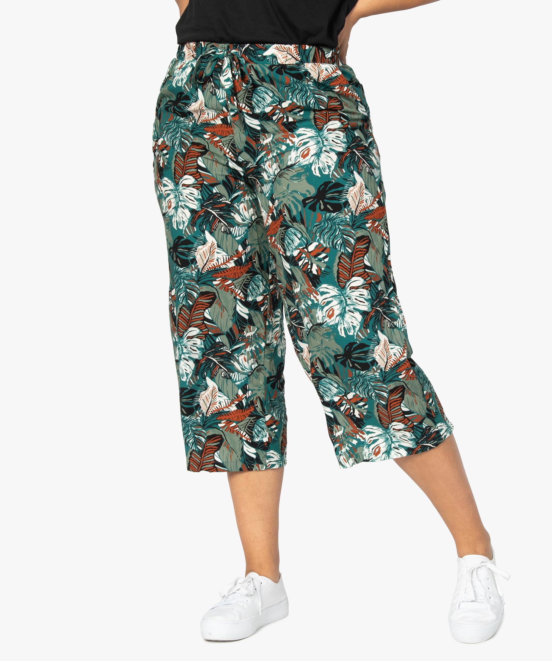 Pantalon Femme Motif Bohème Taille XS - Marque Lucy & Laurel - 100% Coton, Taille Haute élastiquée - Neuf Sans étiquette