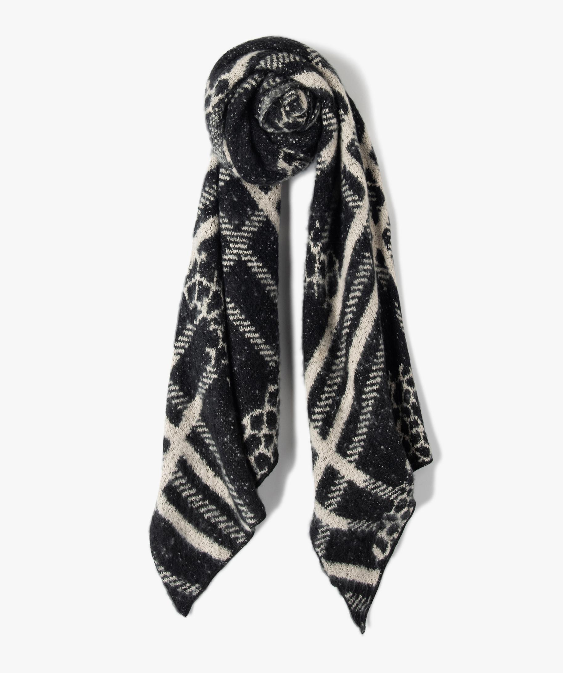 Alyxiavia Écharpe Pashmina En Coton Jacquard Doux Pour Femme - Bleu, Taille Unique