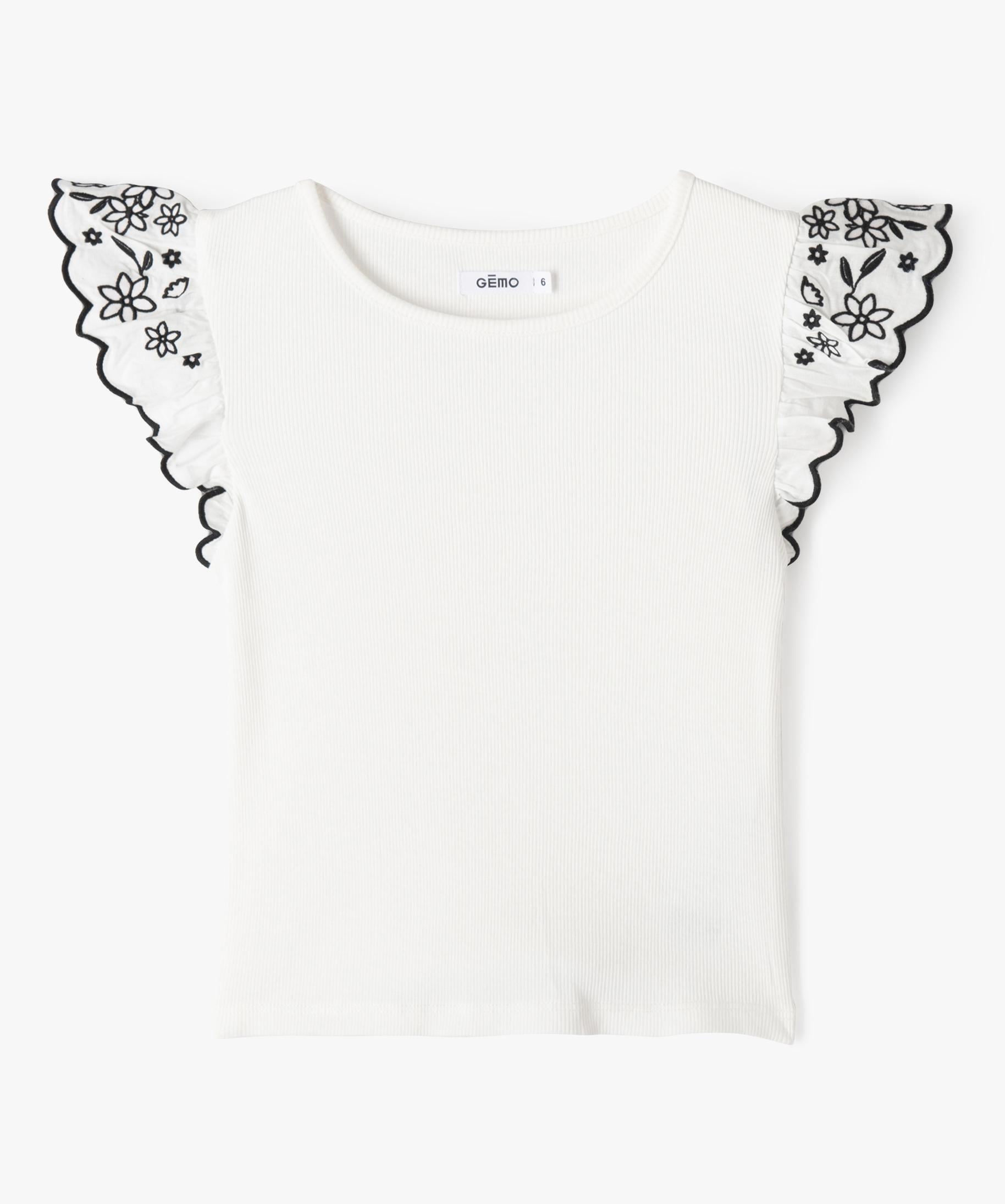 T-shirt Manche Courte Fille - Col Rond, Imprimé, Ample Et Doux, Pour 3 à 13 Ans, Confortable été Sport Casual - 9