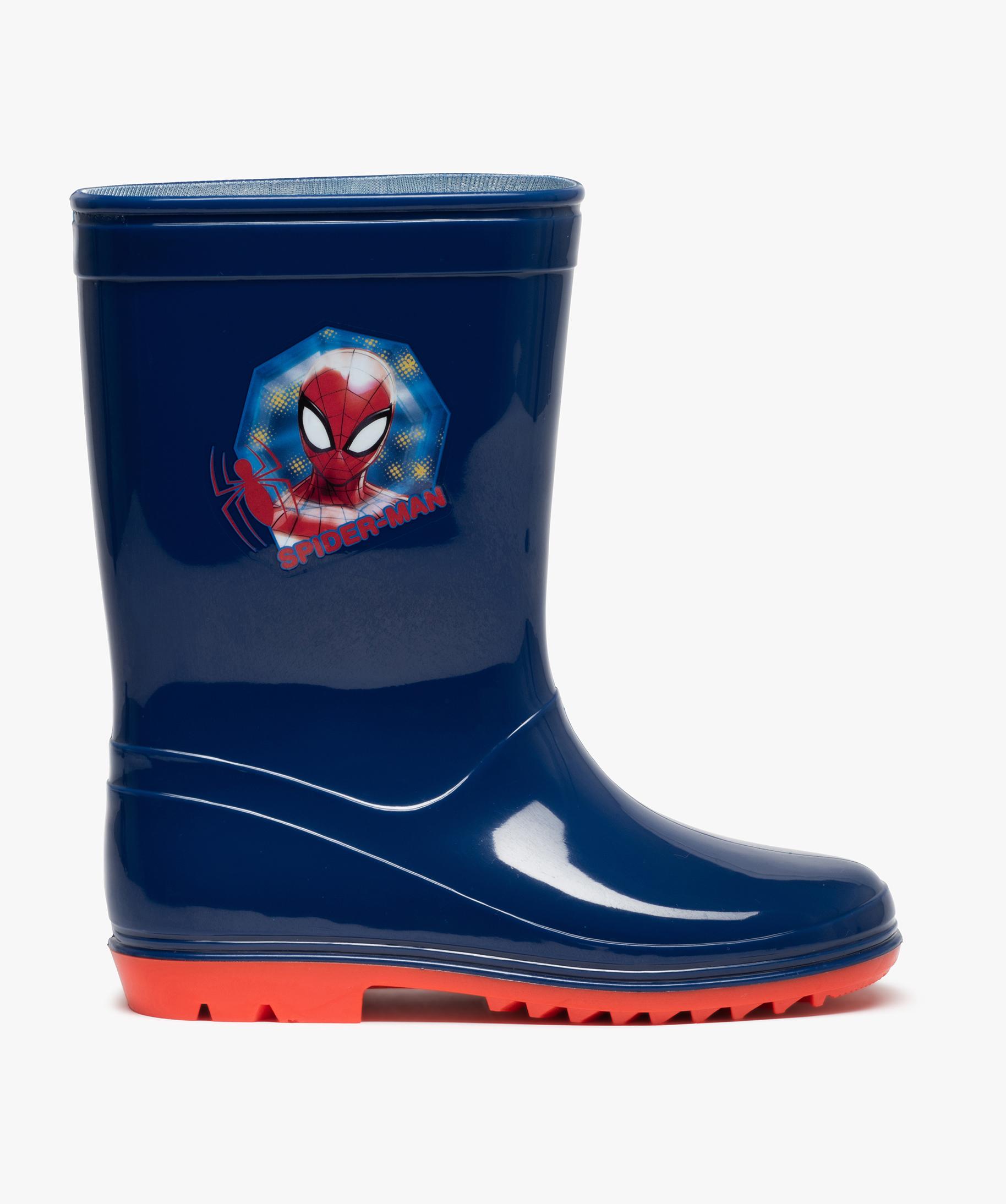 Bottes de pluie gar on bicolores Spider Man bleu GEMO