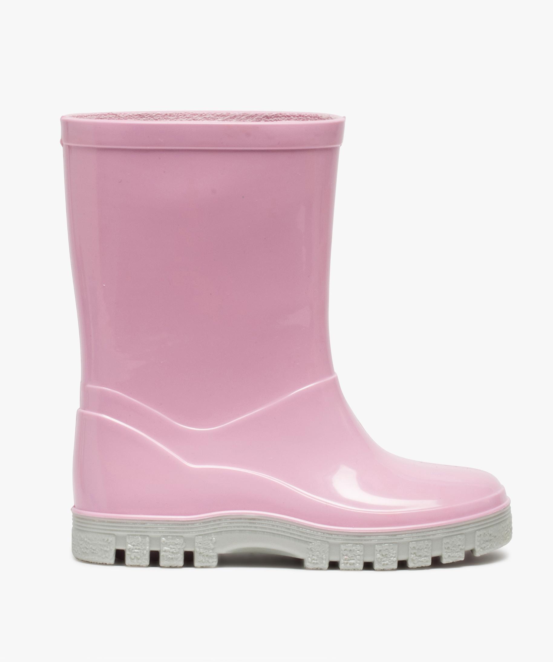 Bottes de pluie b b fille unies semelle crant e rose GEMO