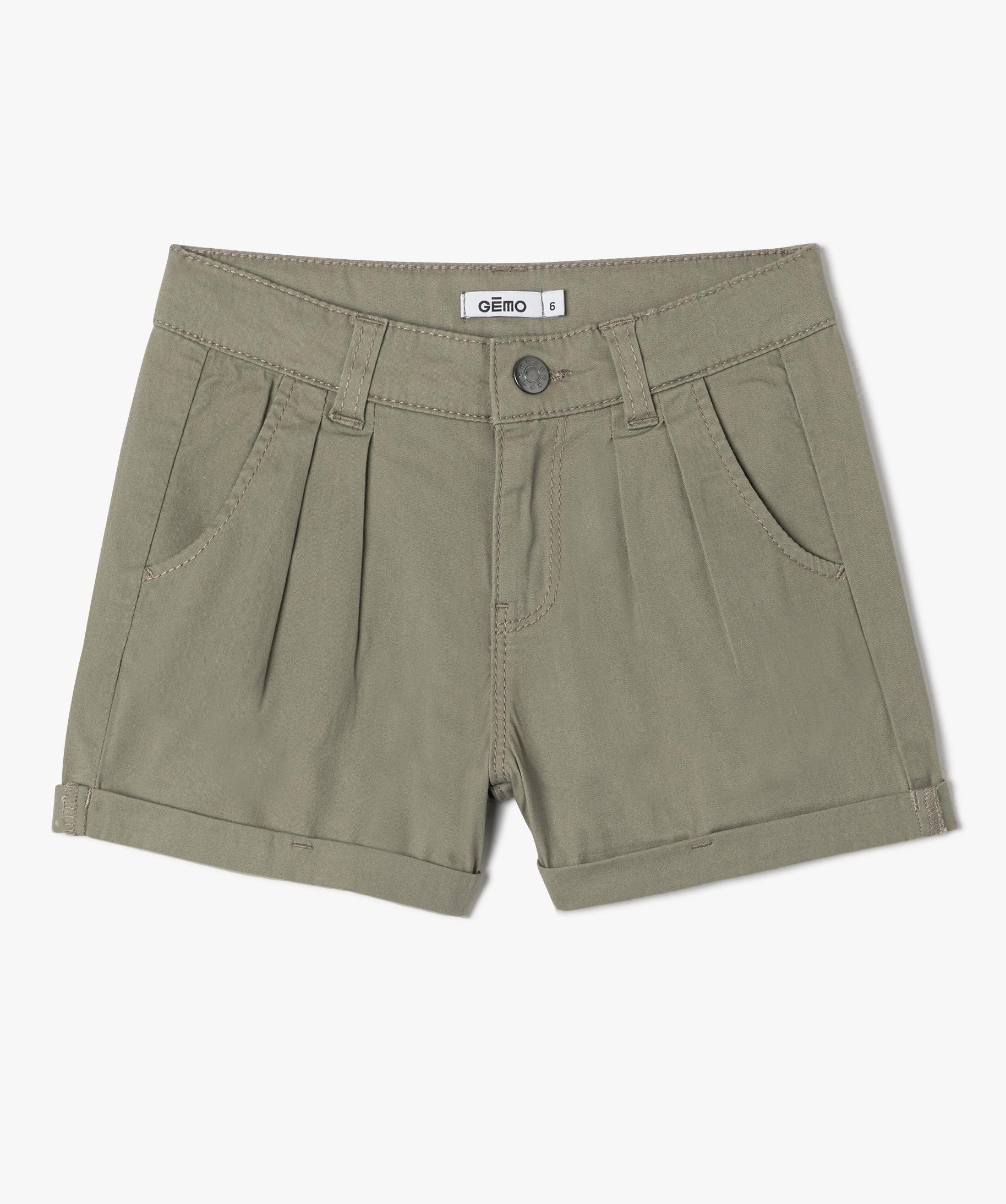 Short rayé en coton bio, certifié gots et oeko-tex loden Bout'chou | La