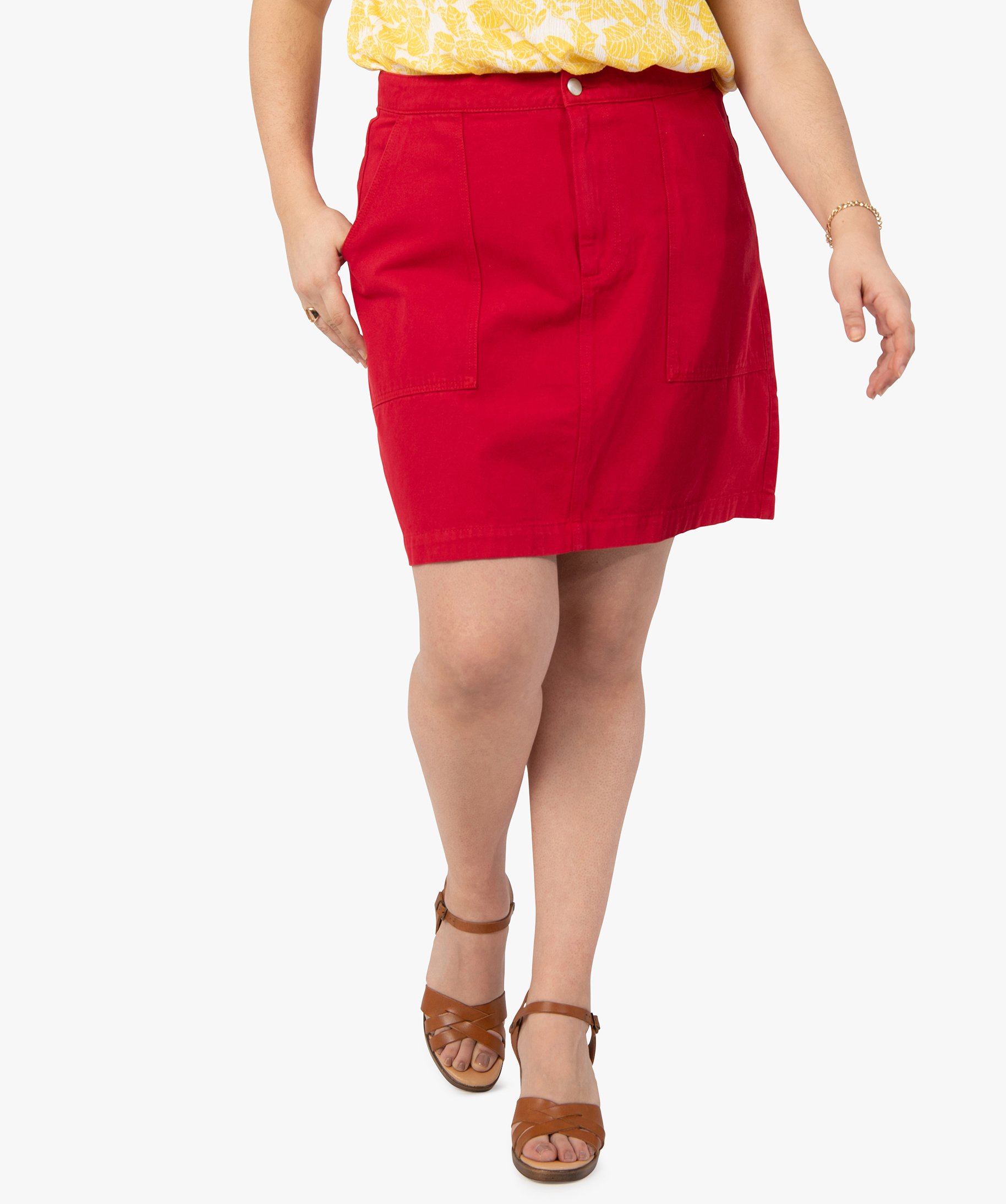 jupe rouge gemo