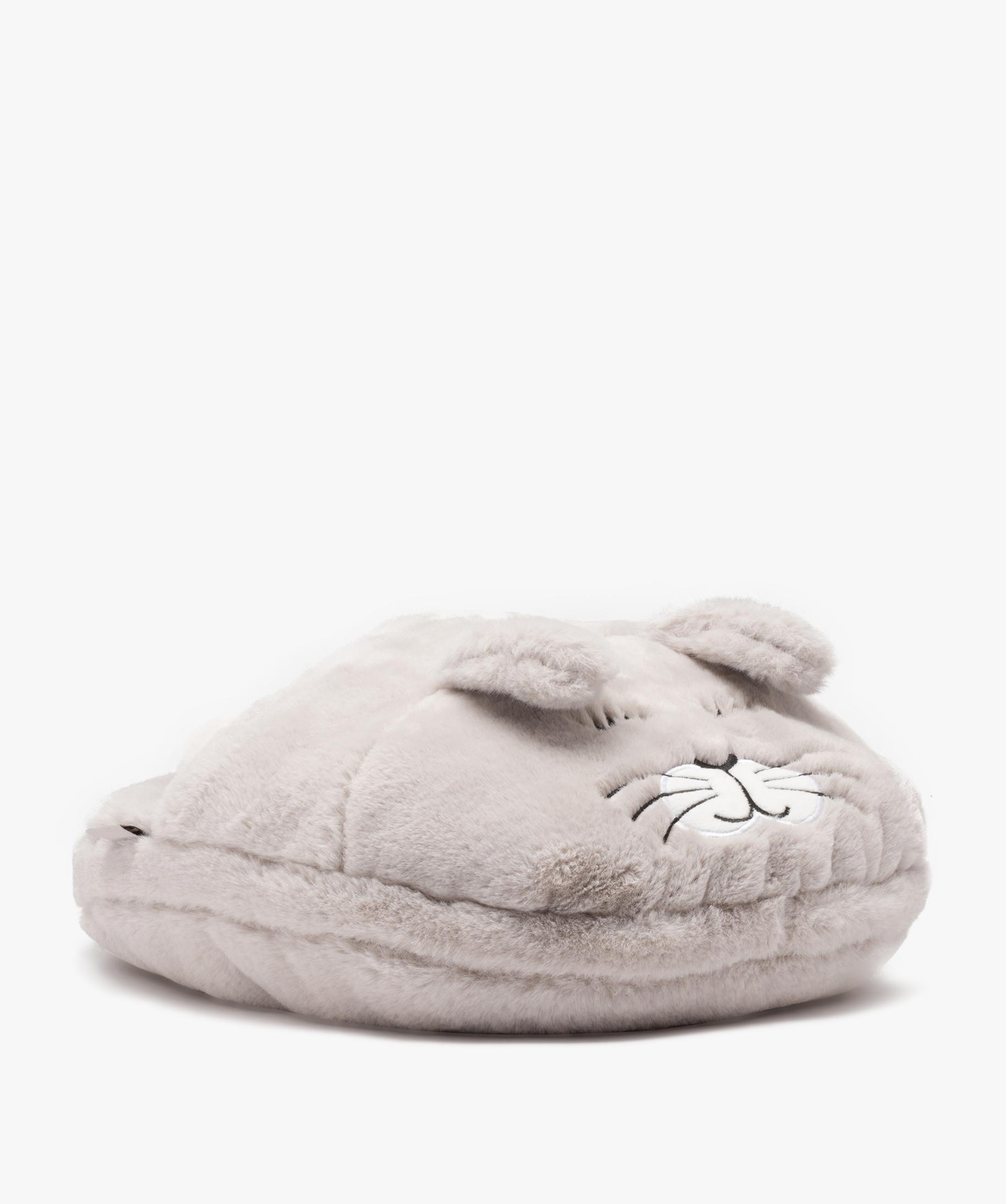 Chaussons Tête De Lapin - Fausse Fourrure, Pointure 39-42 (unisexe) - Neuf Avec Emballage