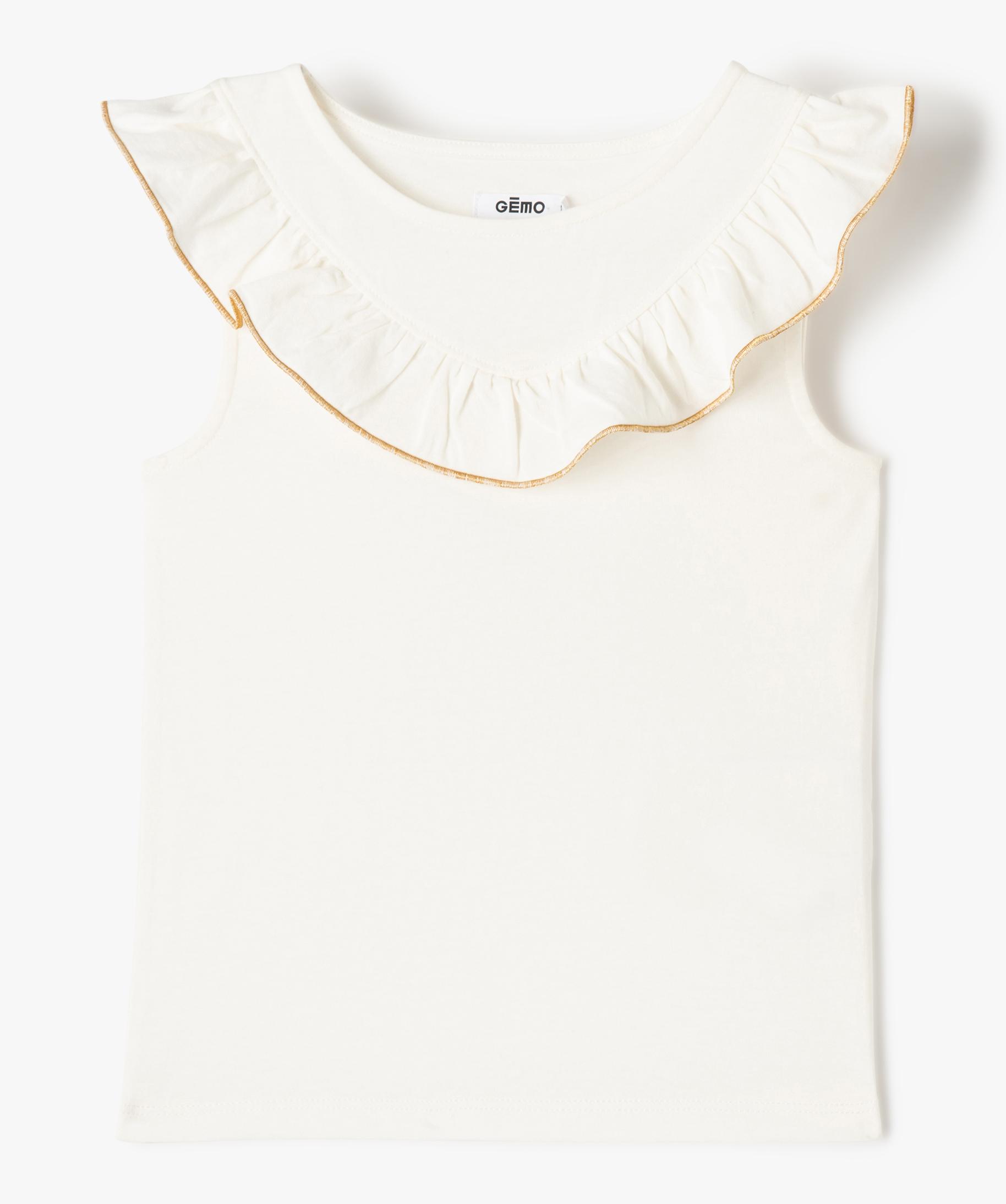 Chemise Soleil Kastel Denmark – Sans Manches, Volants, Fermeture éclair, UPF 84, Taille S