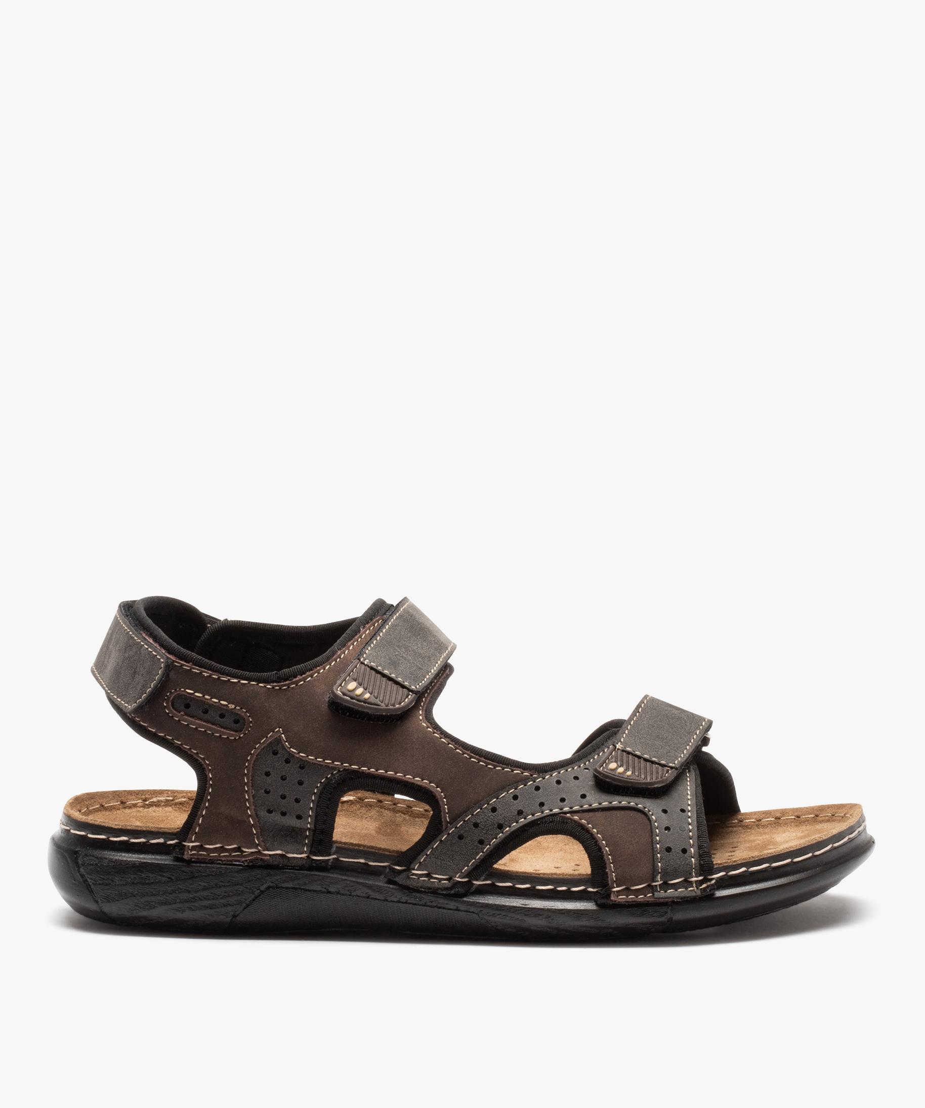 sandales mules brides en toile homme schott noir standard