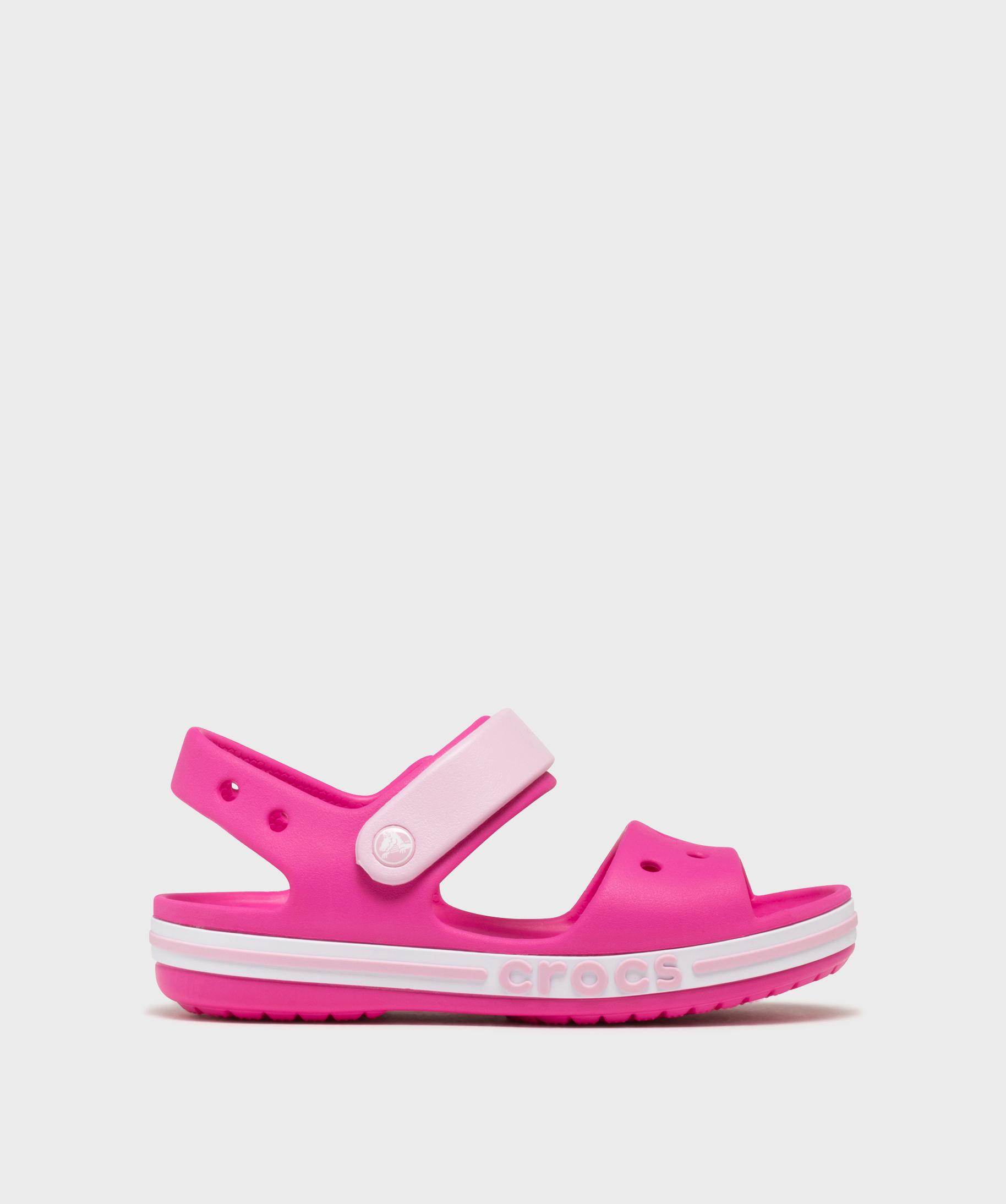 Sandales De Plage Fermeture Scratch Fille Crocs Rose Vif GEMO sandales-de-plage-fermeture-scratch-fille-crocs-rose-vif-gemo