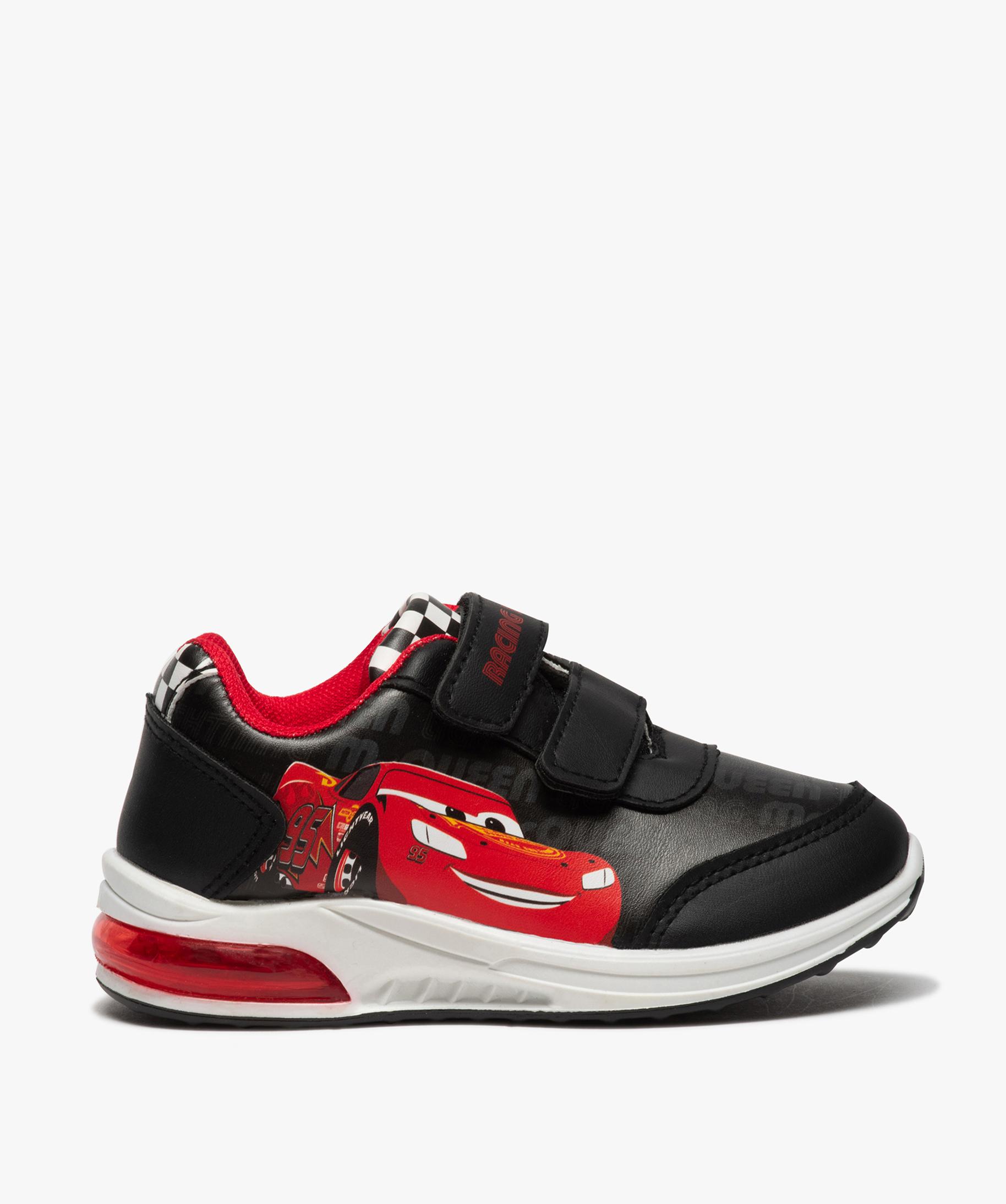 Baskets garcon a semelle lumineuse Cars noir GEMO