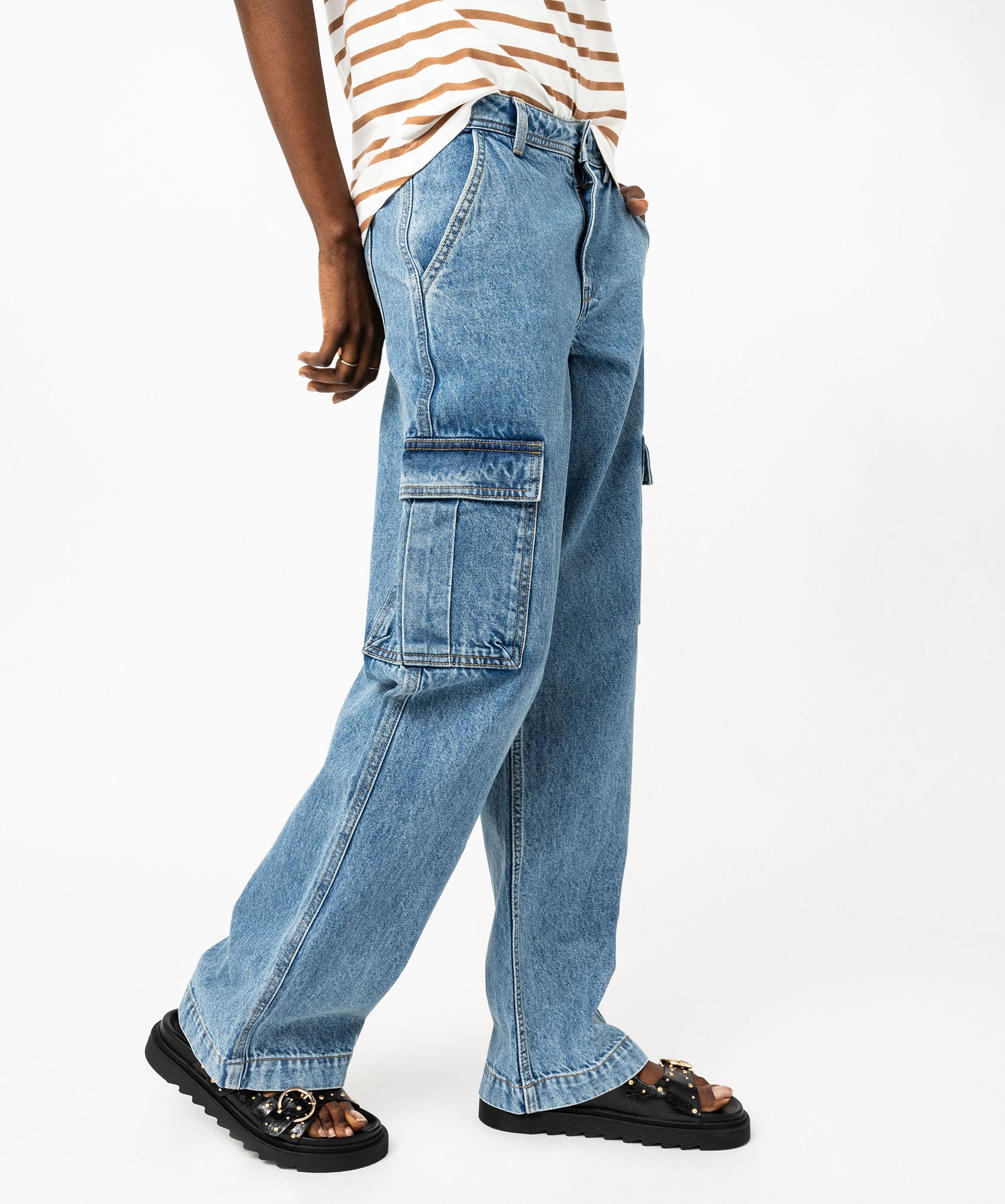 Jean Femme Cato Premium Classique Brodé - Taille 8 (36), Stretch, Occasion Très Bon état