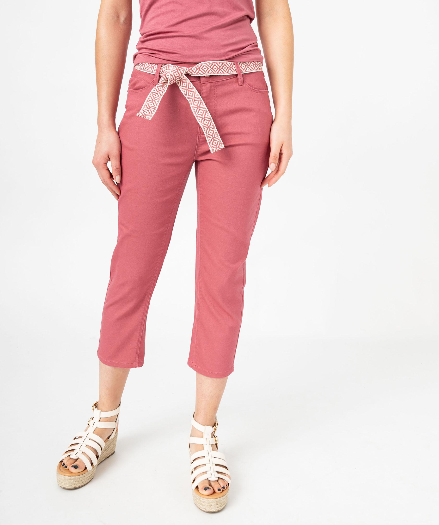 G.I.G.A. DX Pantacourt Décontracté Femme Avec Ceinture - Longueur Réglable, Poches Multiples