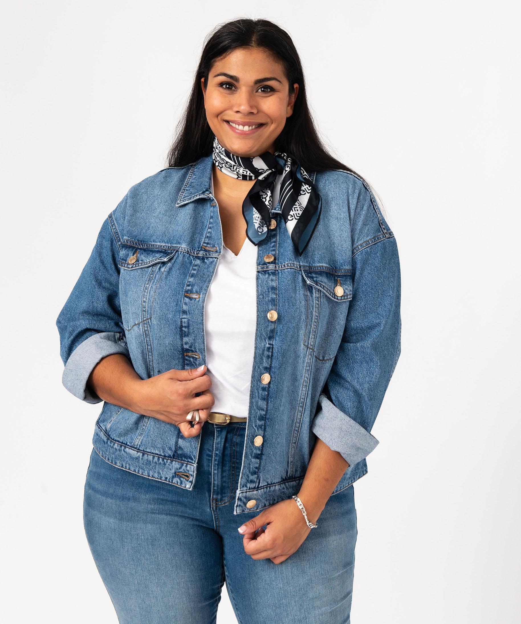 Jean Oversize Veste En Jean Noir Grande Taille Veste En Denim